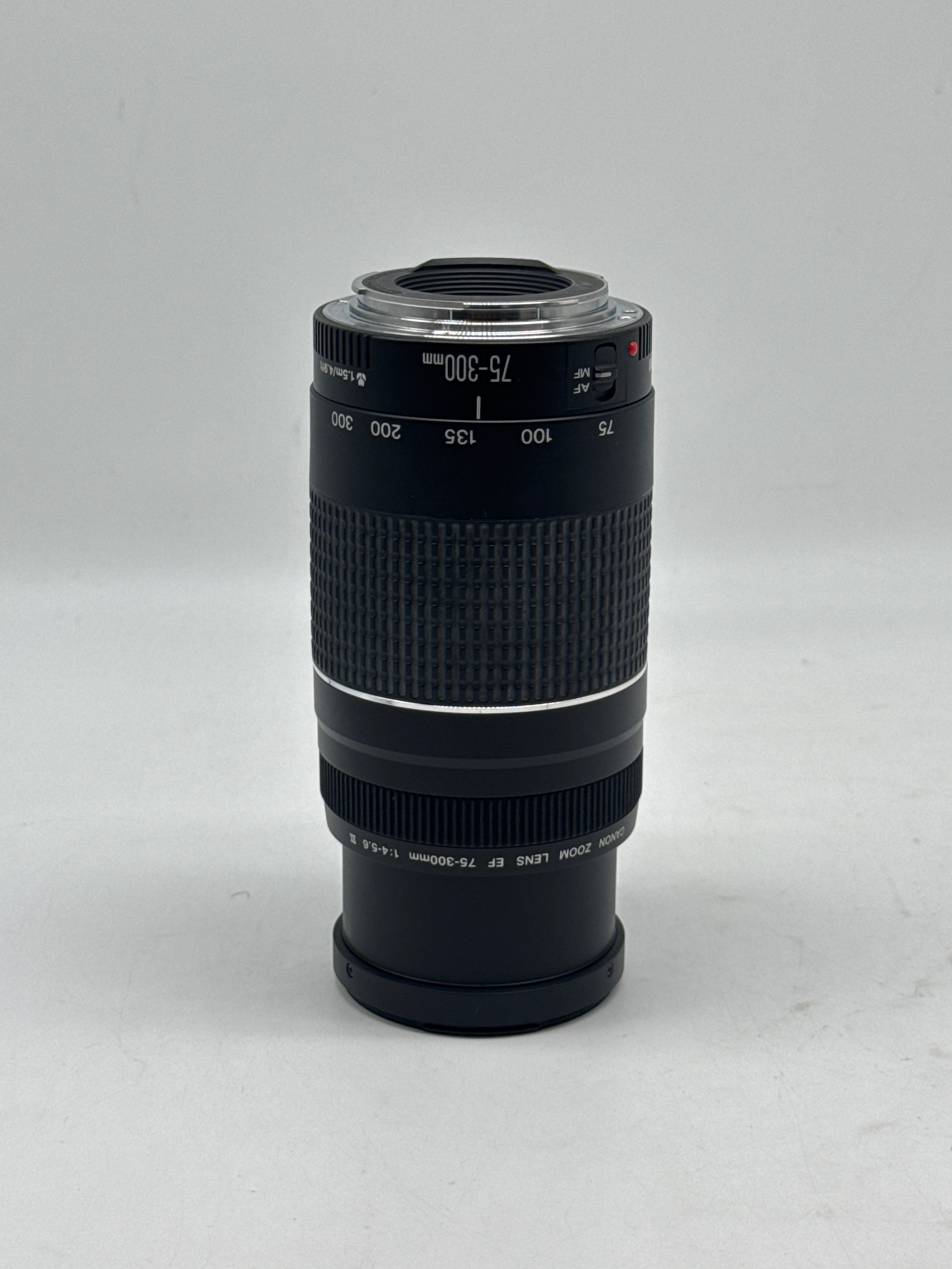 Canon Zoom EF 75-300mm 1:4-5.6 III Telephoto EF EF-S Black - TESTED & WORKS