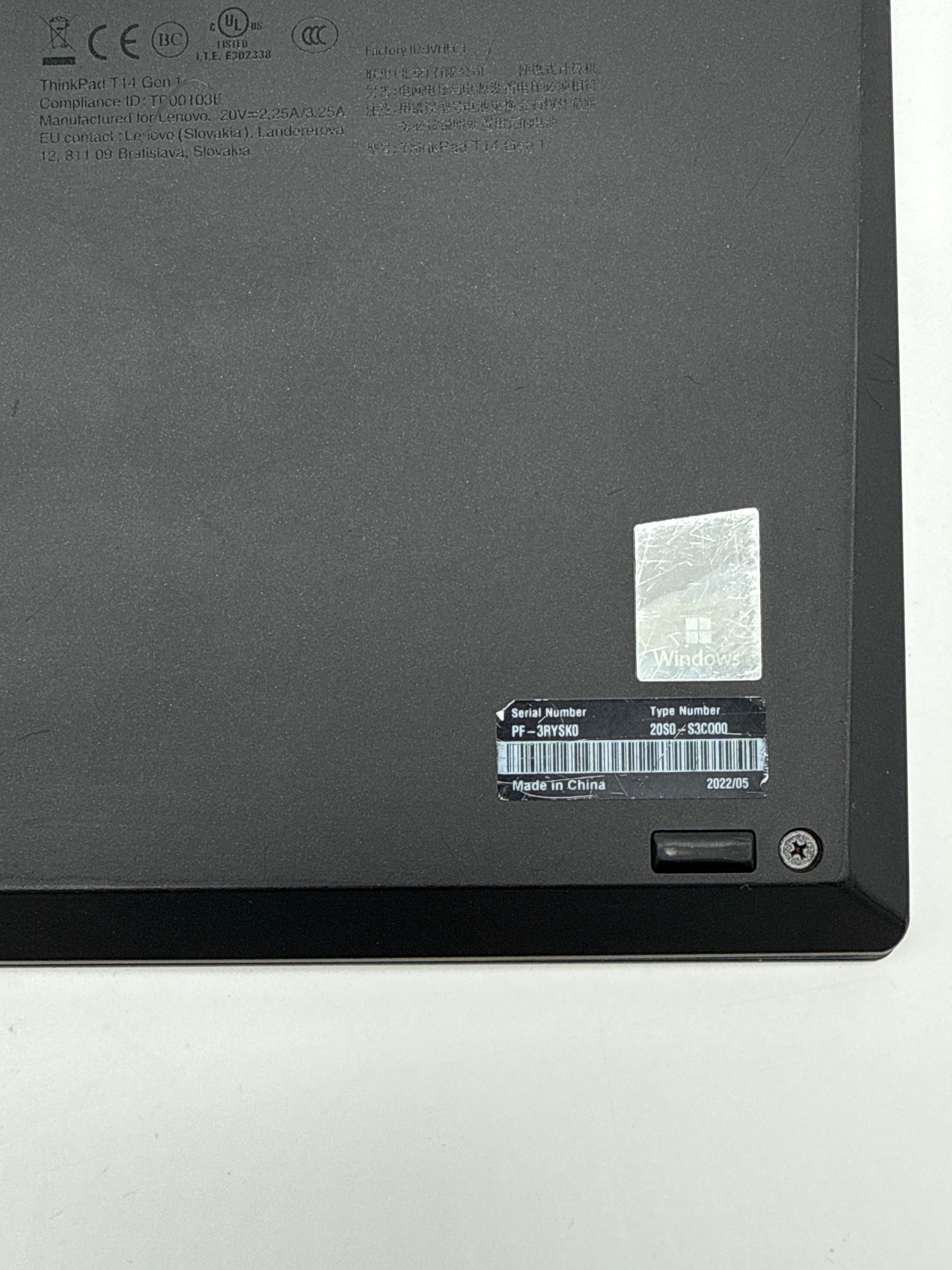 Lenovo ThinkPad T14 Gen 1 i5-1310U 16GB RAM 512GB SSD