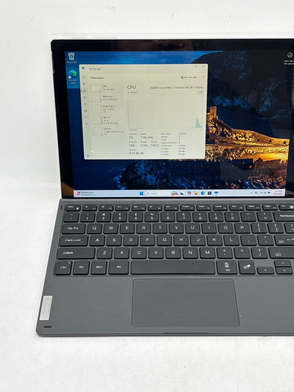 Microsoft Surface Pro 7 Model 1866 Core i5 1035G4 8GB RAM 128GB SSD - For Parts