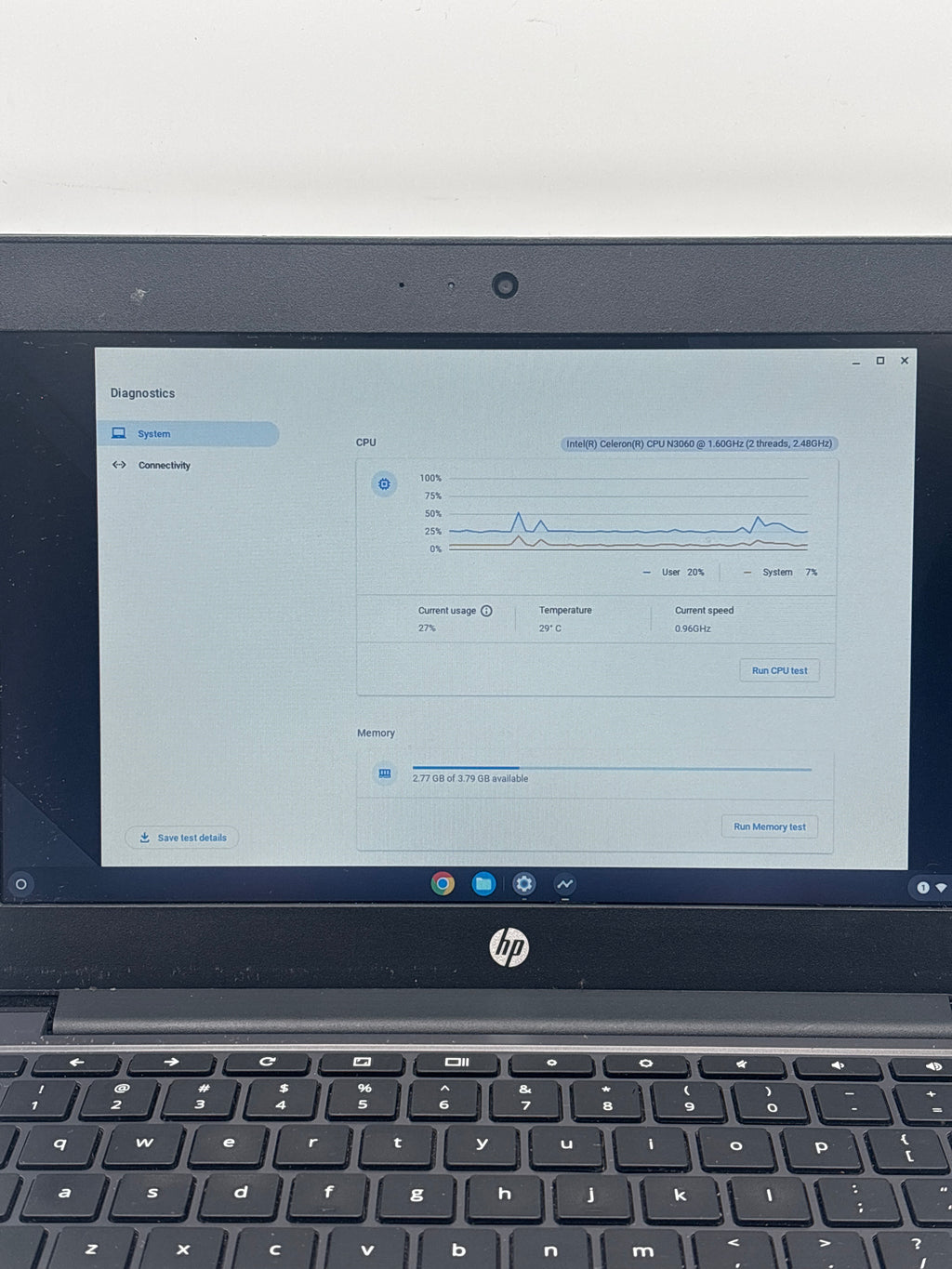 HP Chromebook 11 G5 EE Celeron N3060 4GB RAM 16GB eMMC