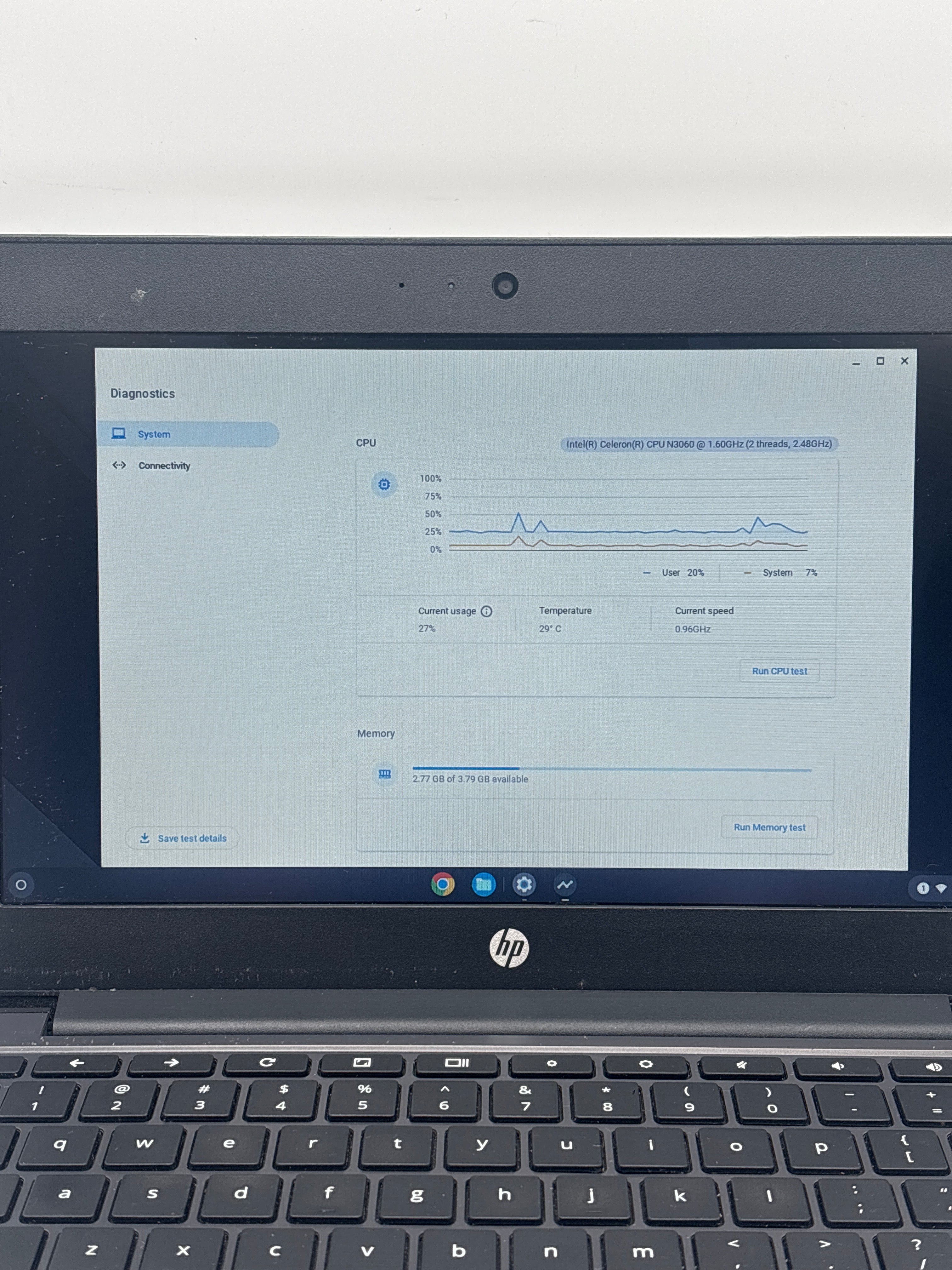 HP Chromebook 11 G5 EE Celeron N3060 4GB RAM 16GB eMMC