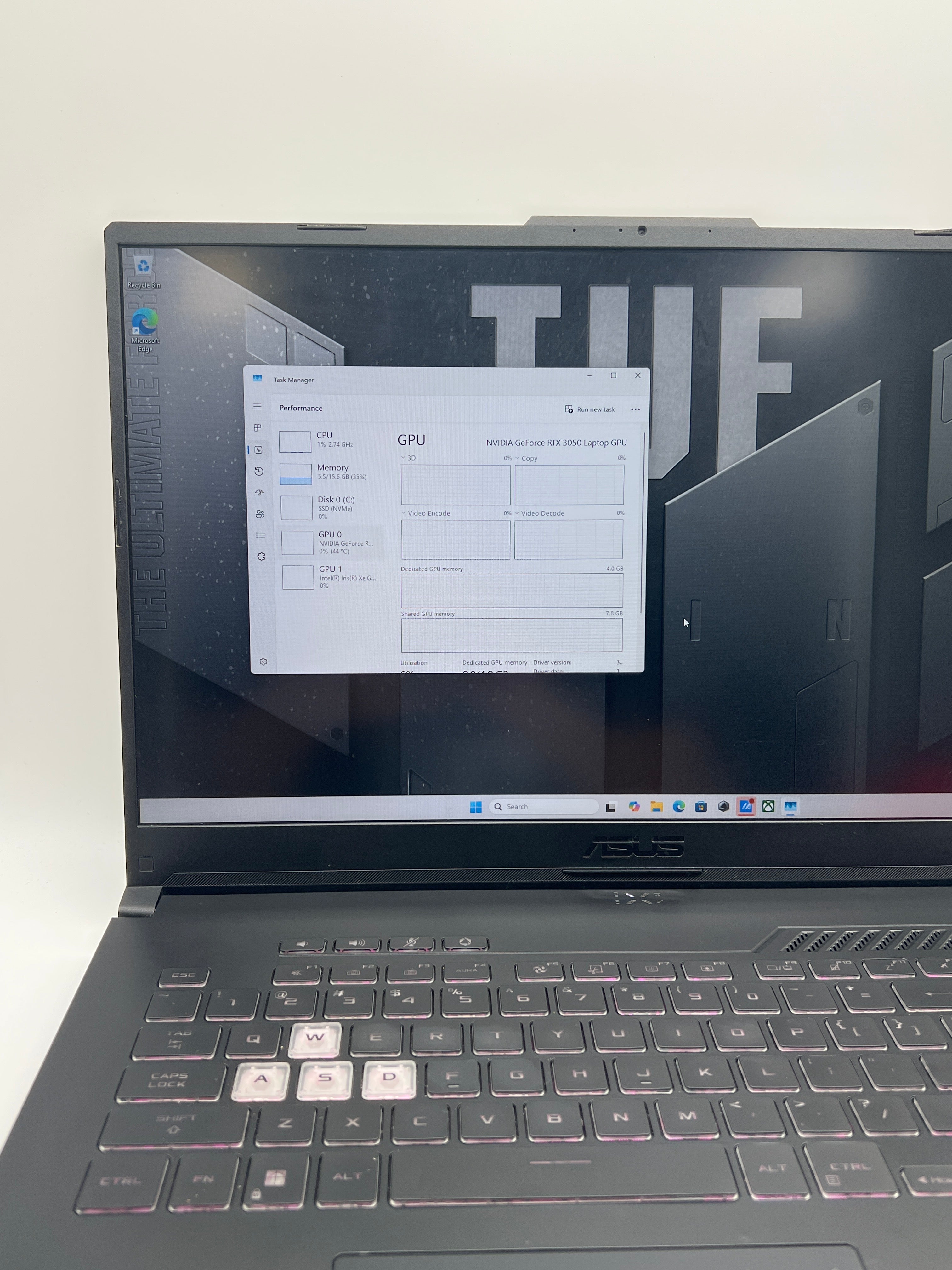Asus TUF F17 FX707Z i5-1200H 16GB RAM 512GB SSD RTX 3050 - For Part (READ)