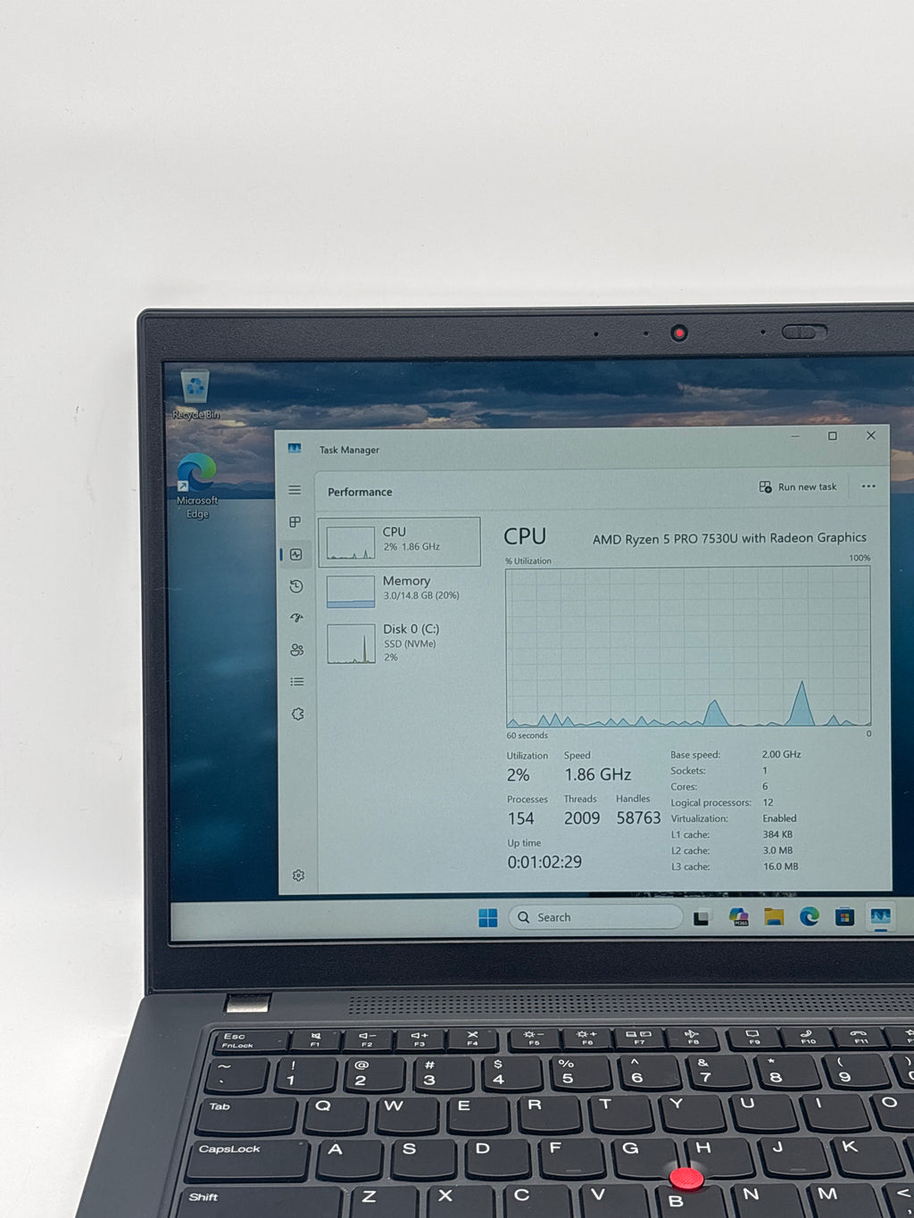 Lenovo ThinkPad L14 Gen 4 Ryzen 5 PRO 7530U 16GB RAM 256GB SSD - For Parts (Read DESC)