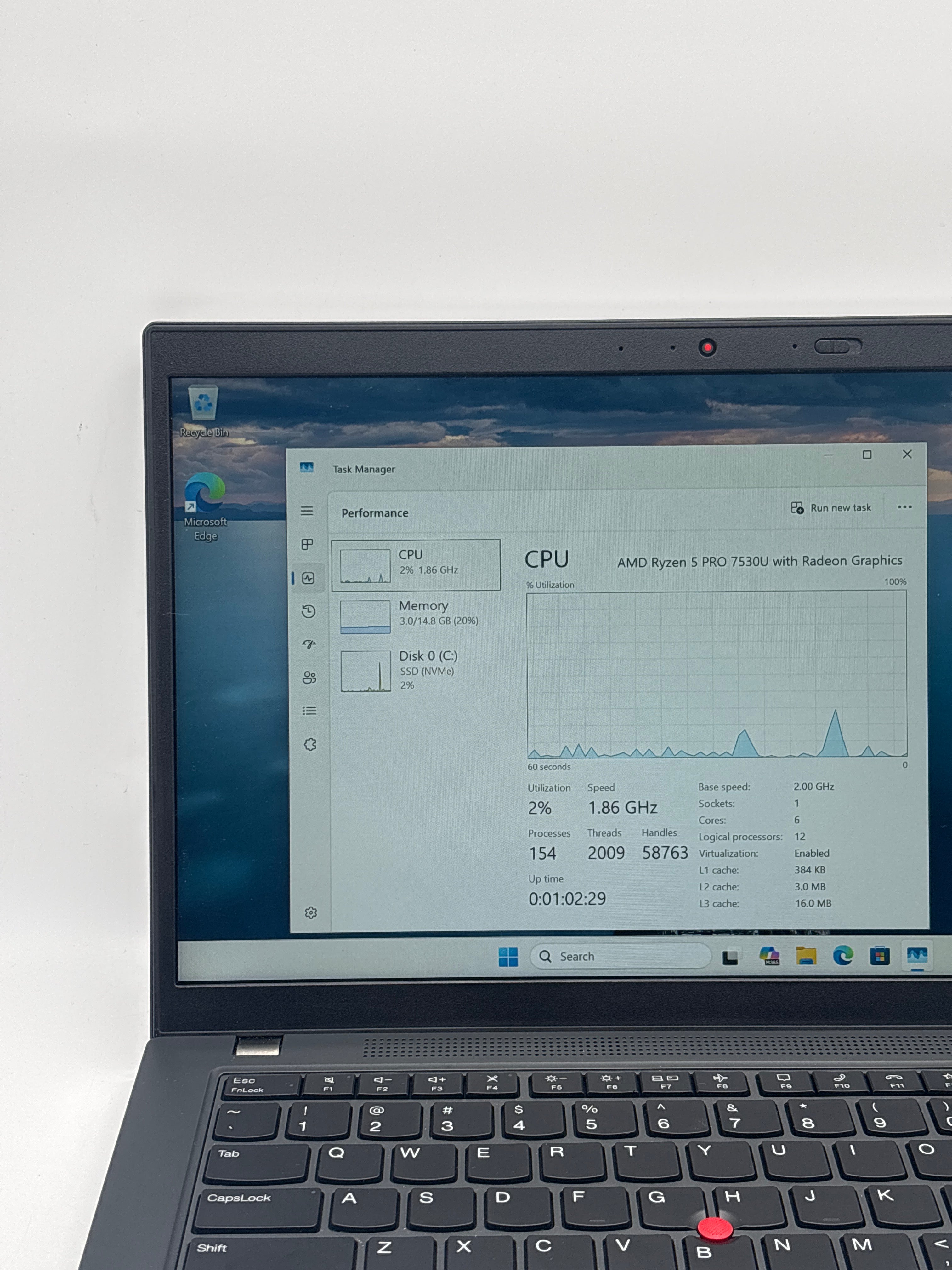 Lenovo ThinkPad L14 Gen 4 Ryzen 5 PRO 7530U 16GB RAM 256GB SSD - For Parts (Read DESC)