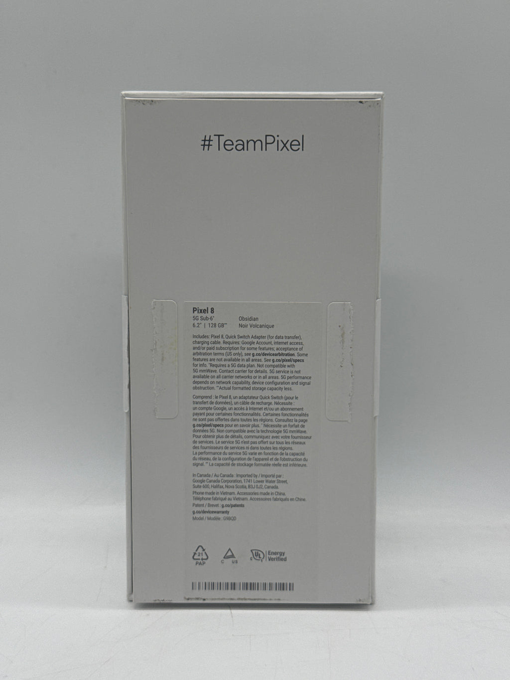 Google Pixel 8 128GB Black Unlocked - Used With Box
