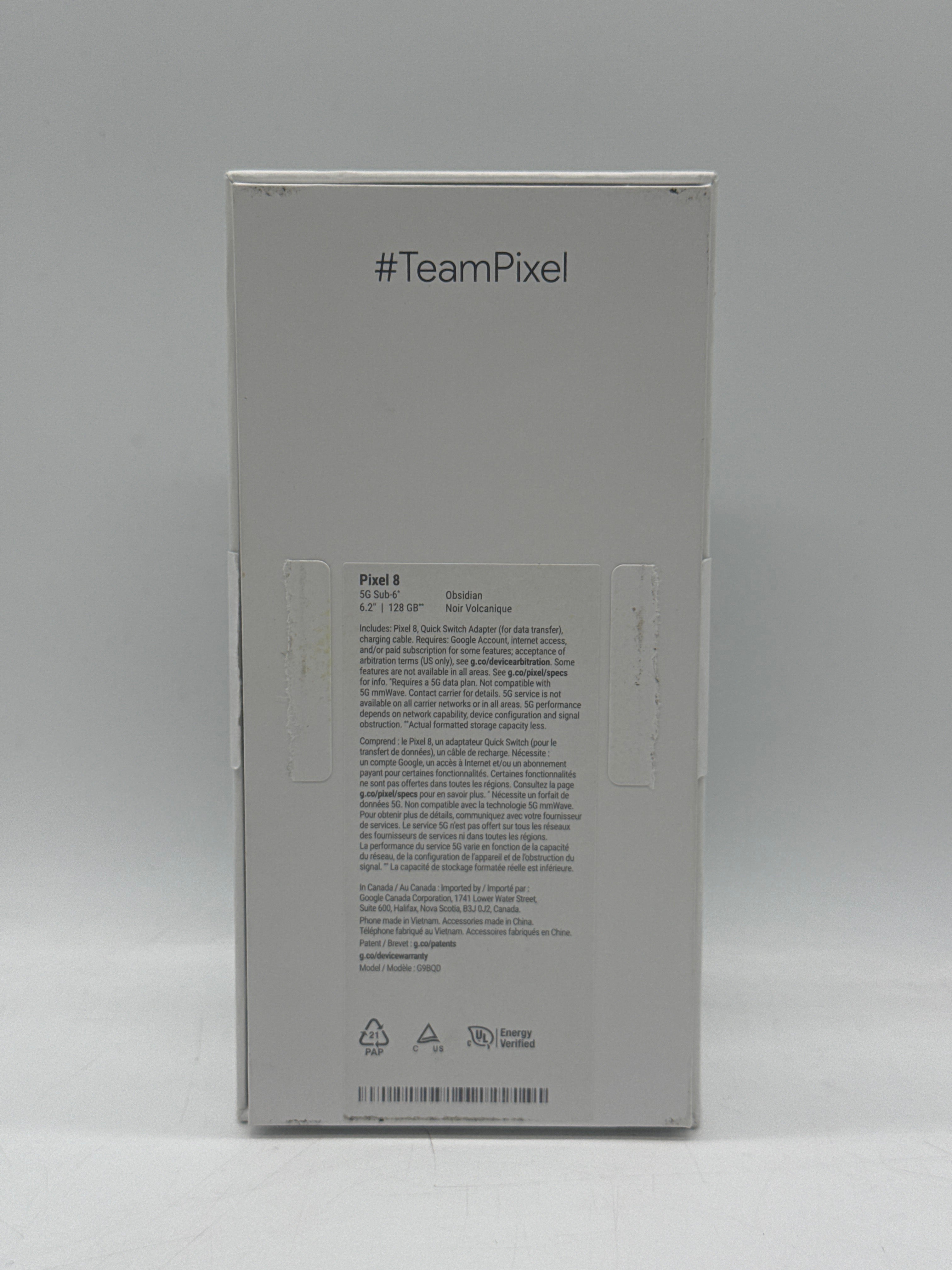 Google Pixel 8 128GB Black Unlocked - Used With Box