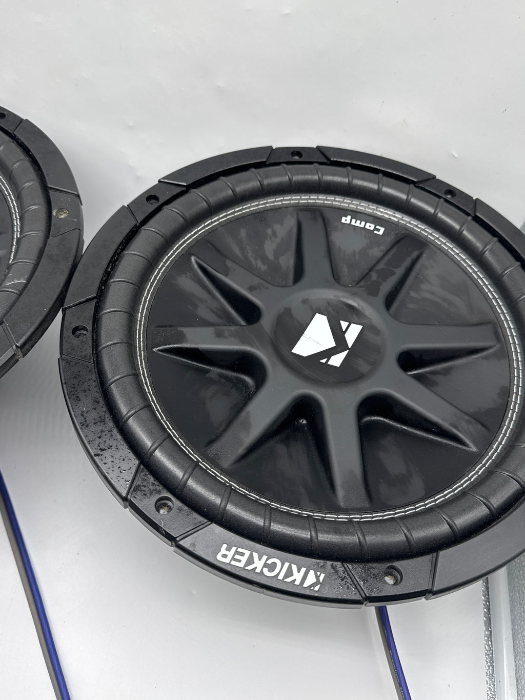 Kicker 43C124 Comp Series 12in 4-Ohm Subwoofers Pair 300W RMS 600W Peak - Used