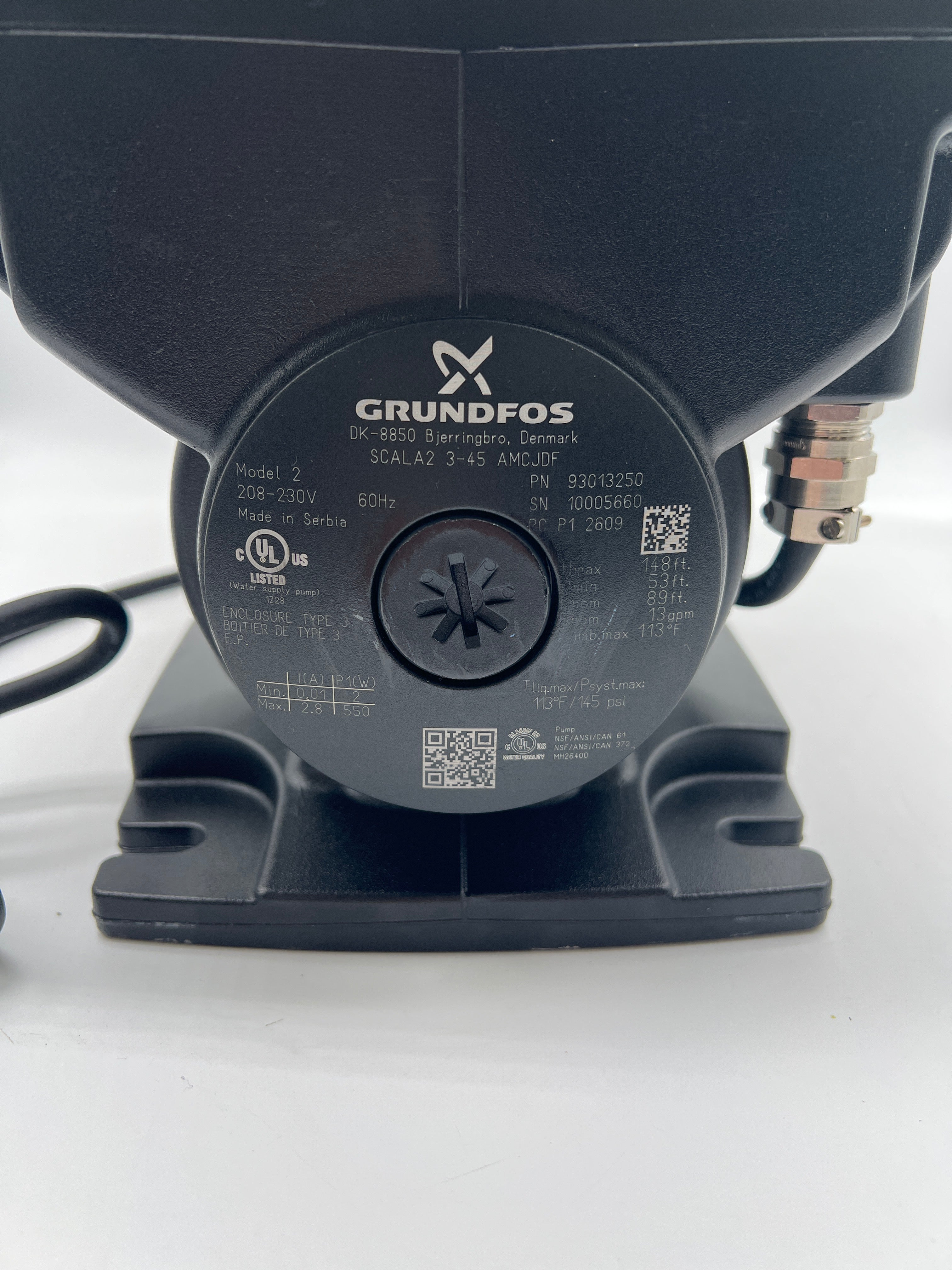 Grundfos SCALA2 DK-8850 Booster Pump 550W - Used