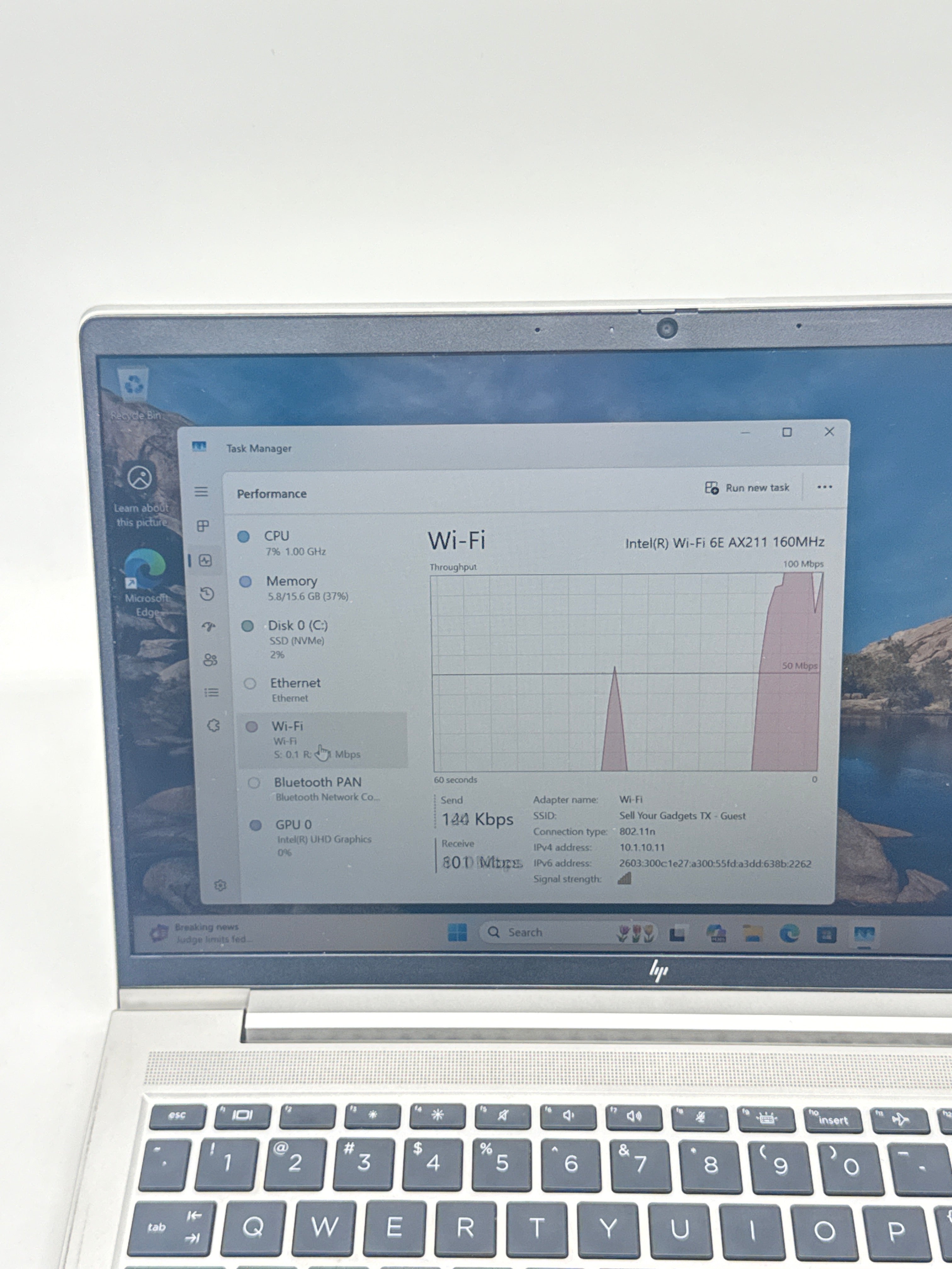 HP EliteBook 640 G9 14 in i5-12th Gen 16GB RAM 256GB SSD Gray Used