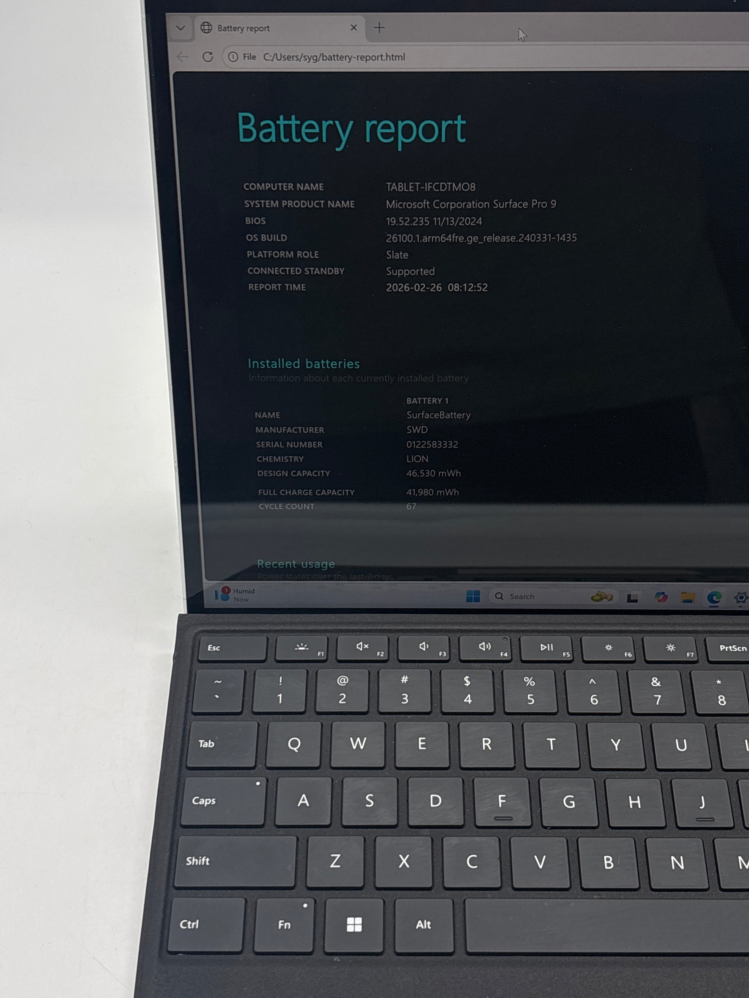 Microsoft Surface Pro 9 1997 SQ3 16GB RAM 512GB SSD