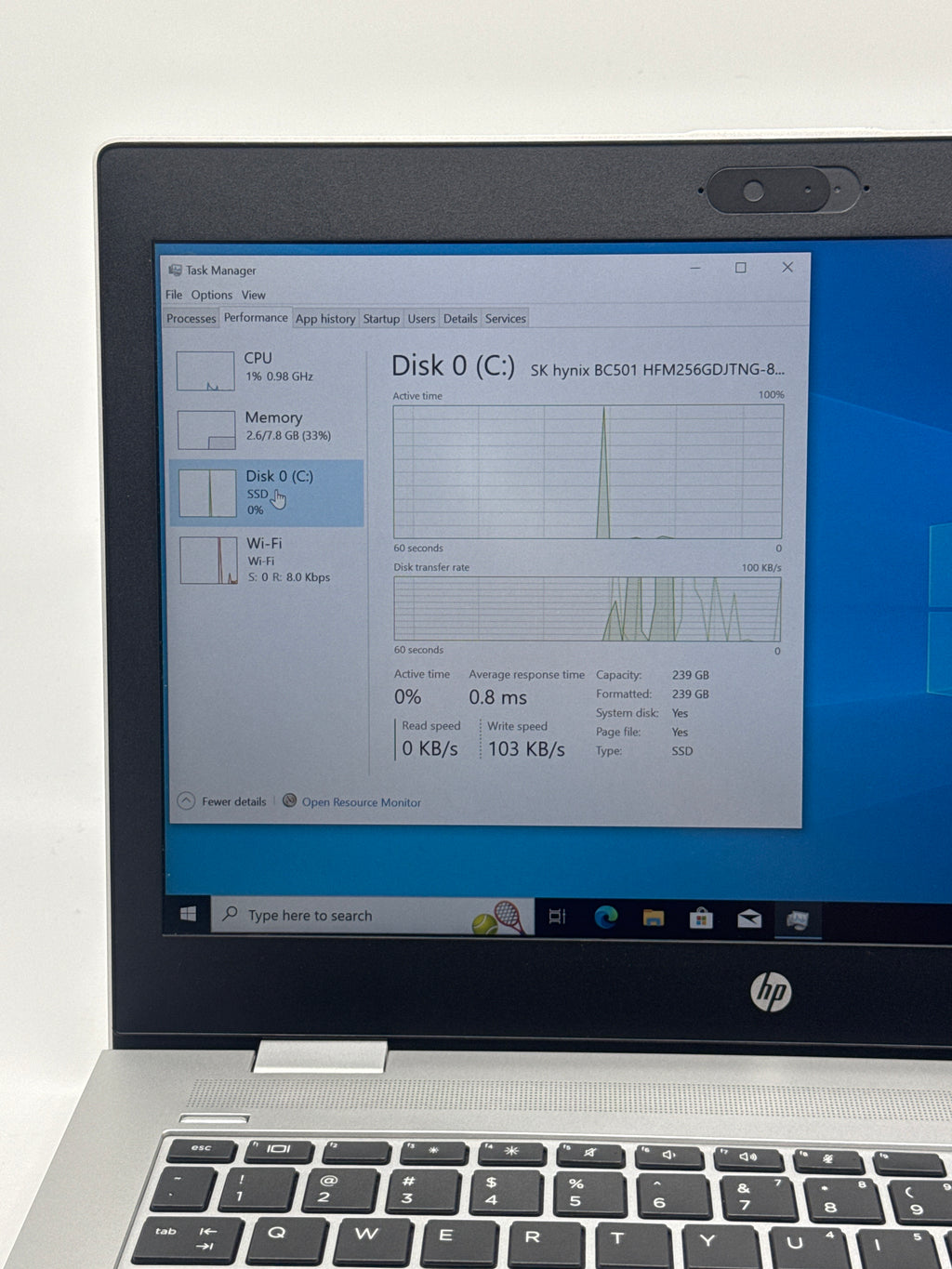 HP ProBook 640 G4 14" i5-8350U 8GB RAM 256 GB - Used
