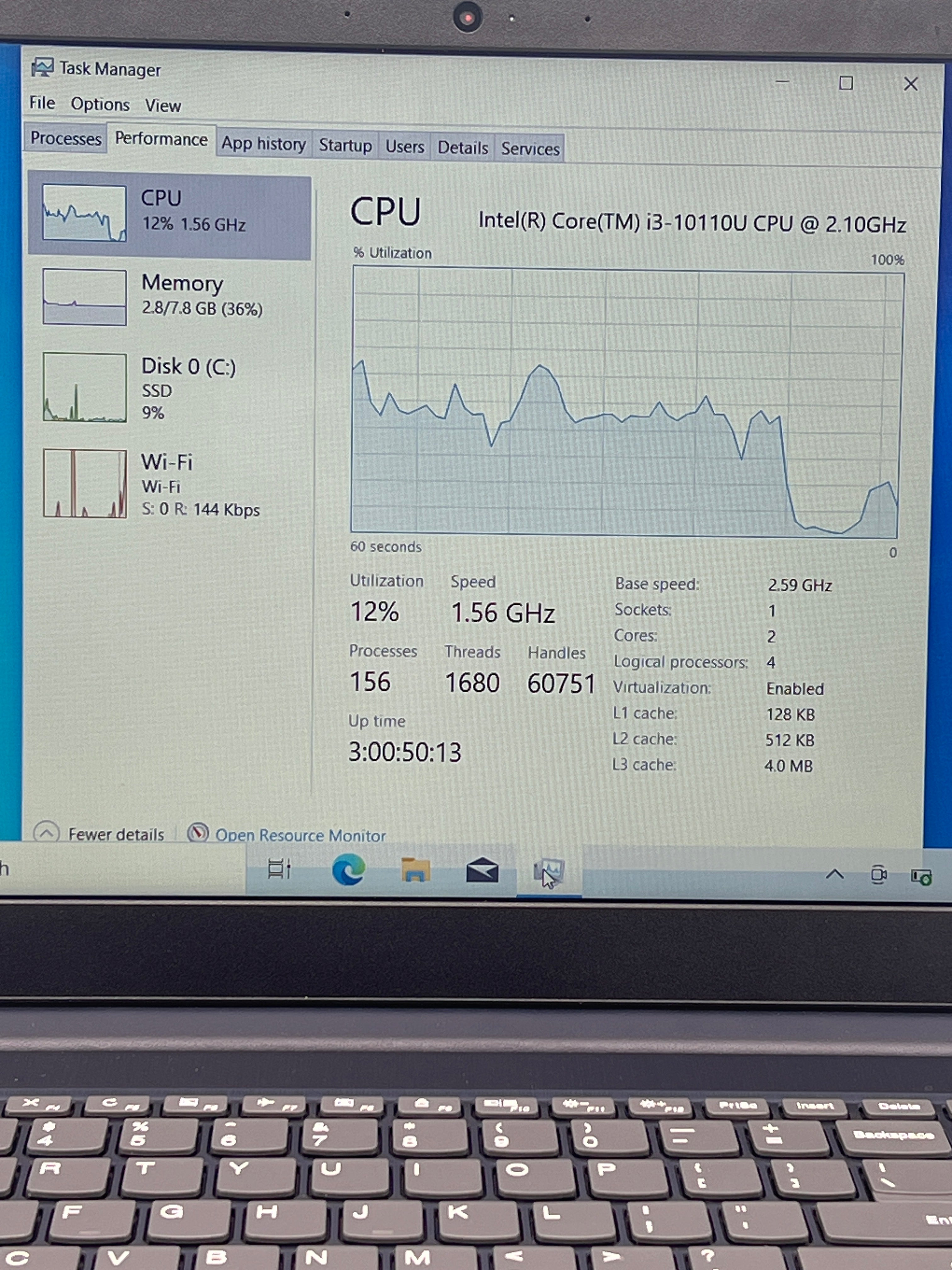 Lenovo Ideapad 3 15iml05 Intel i3 8GB RAM 256GB SSD Touchscreen - Used