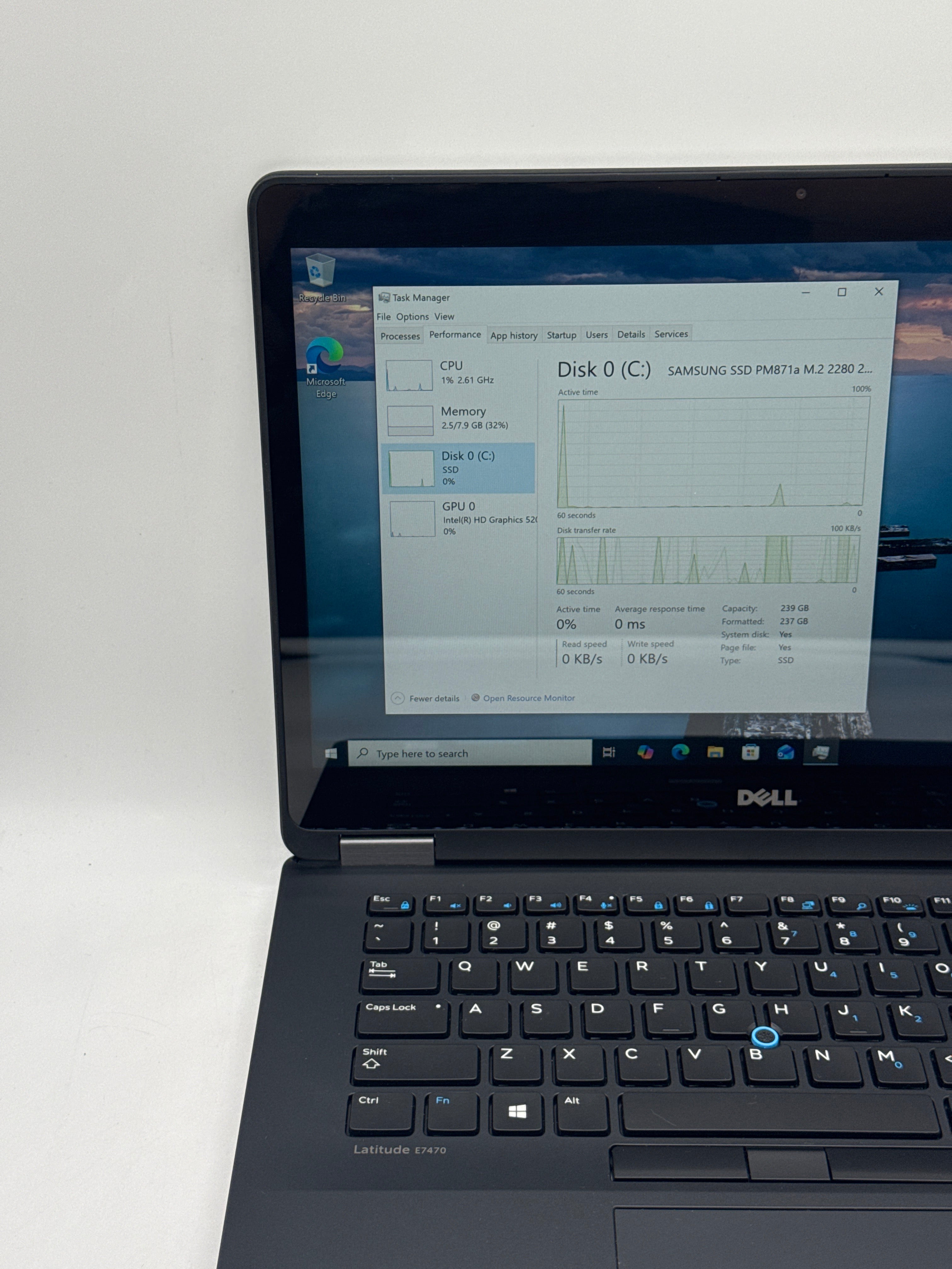 Dell Latitude e7470 i7-6600U 8GB RAM 256GB SSD