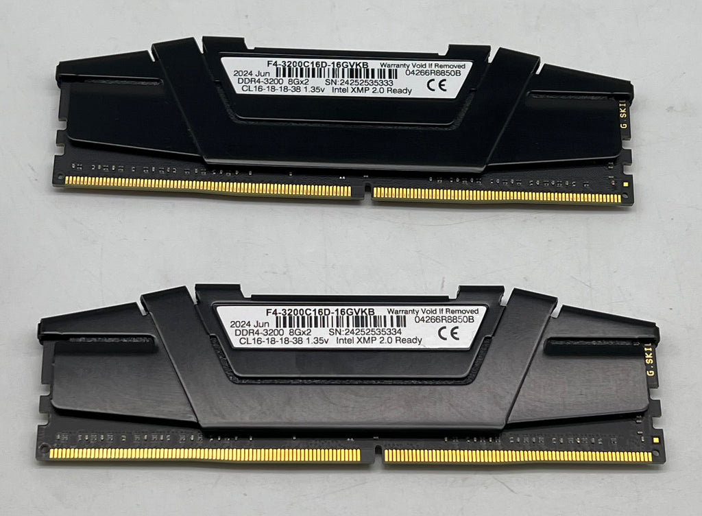 G.Skill Ripjaws V F4-3200C16D-16GVKB 16GB (2x8GB) DDR4 - Used