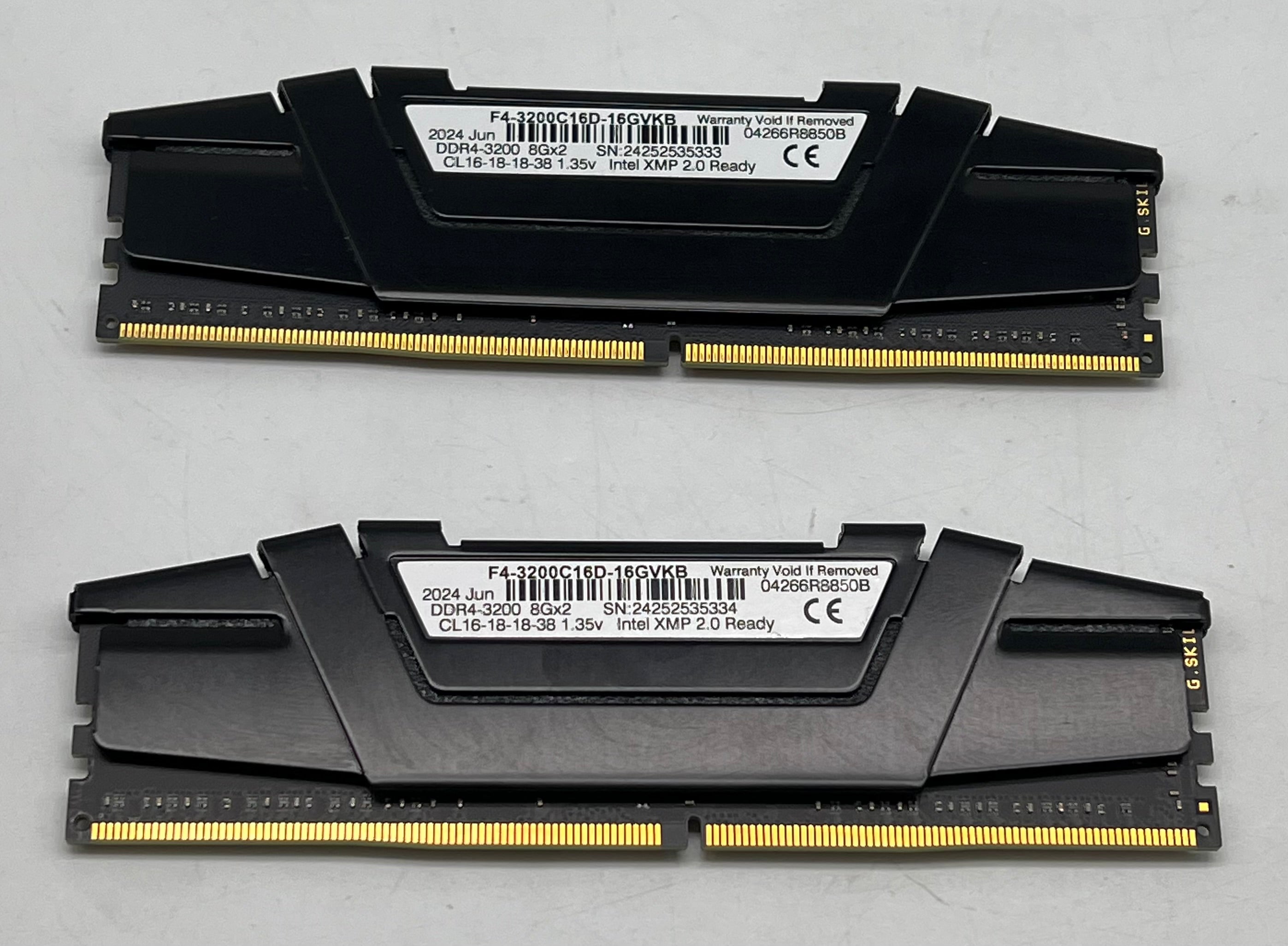 G.Skill Ripjaws V F4-3200C16D-16GVKB 16GB (2x8GB) DDR4 - Used