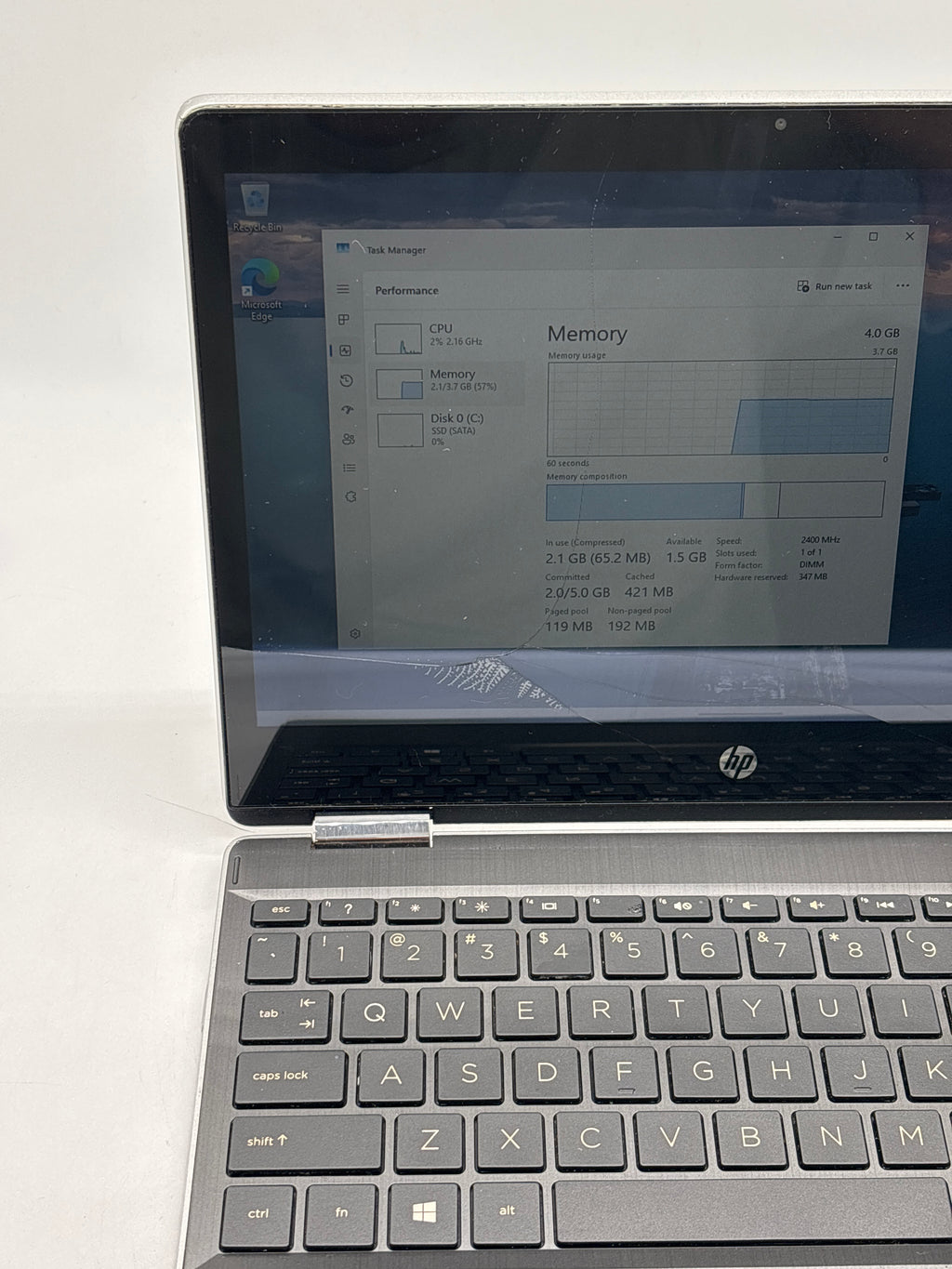 HP Pavilion x360 11m-ap0013dx N5000 4GB RAM 128GB SSD - For Parts (Read DESC)