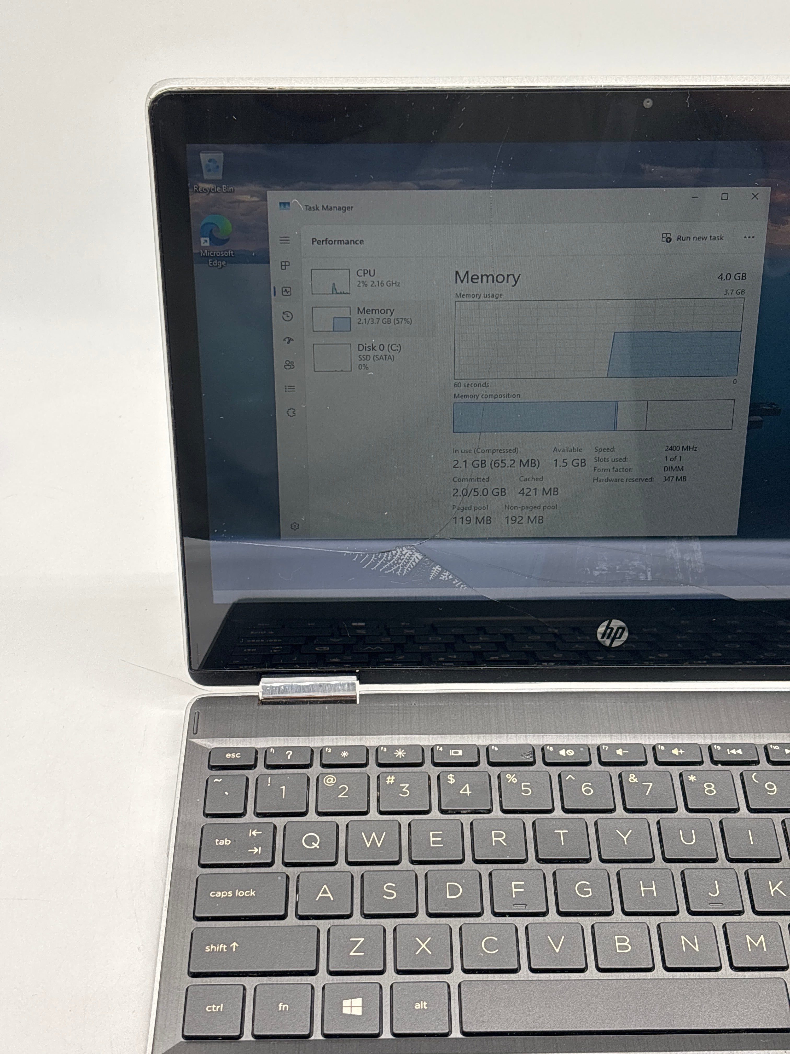 HP Pavilion x360 11m-ap0013dx N5000 4GB RAM 128GB SSD - For Parts (Read DESC)