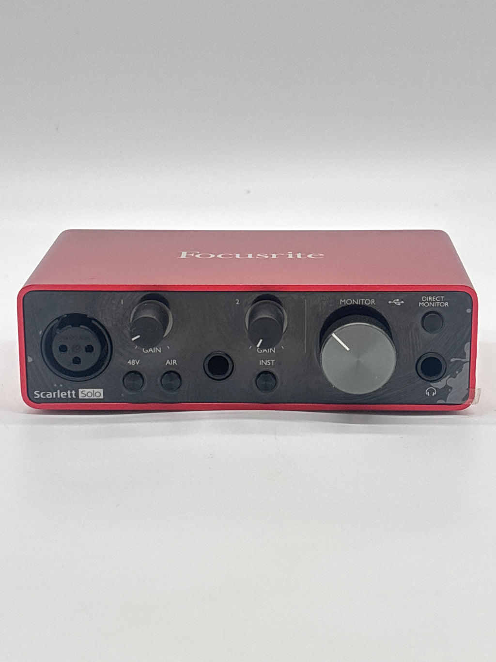 Focusrite Scarlett Solo USB Audio Interface - Red 24 Bit 192 kHz
