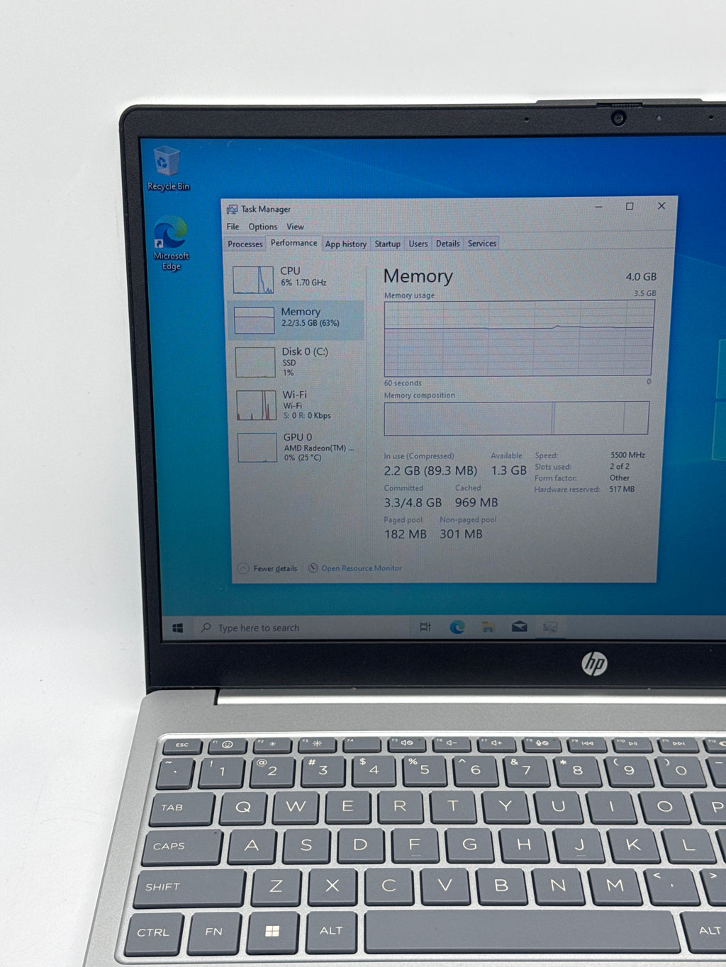 HP Laptop 15-fc0157nr 15.6" Athlon Silver 7120U 4GB RAM 256GB SSD