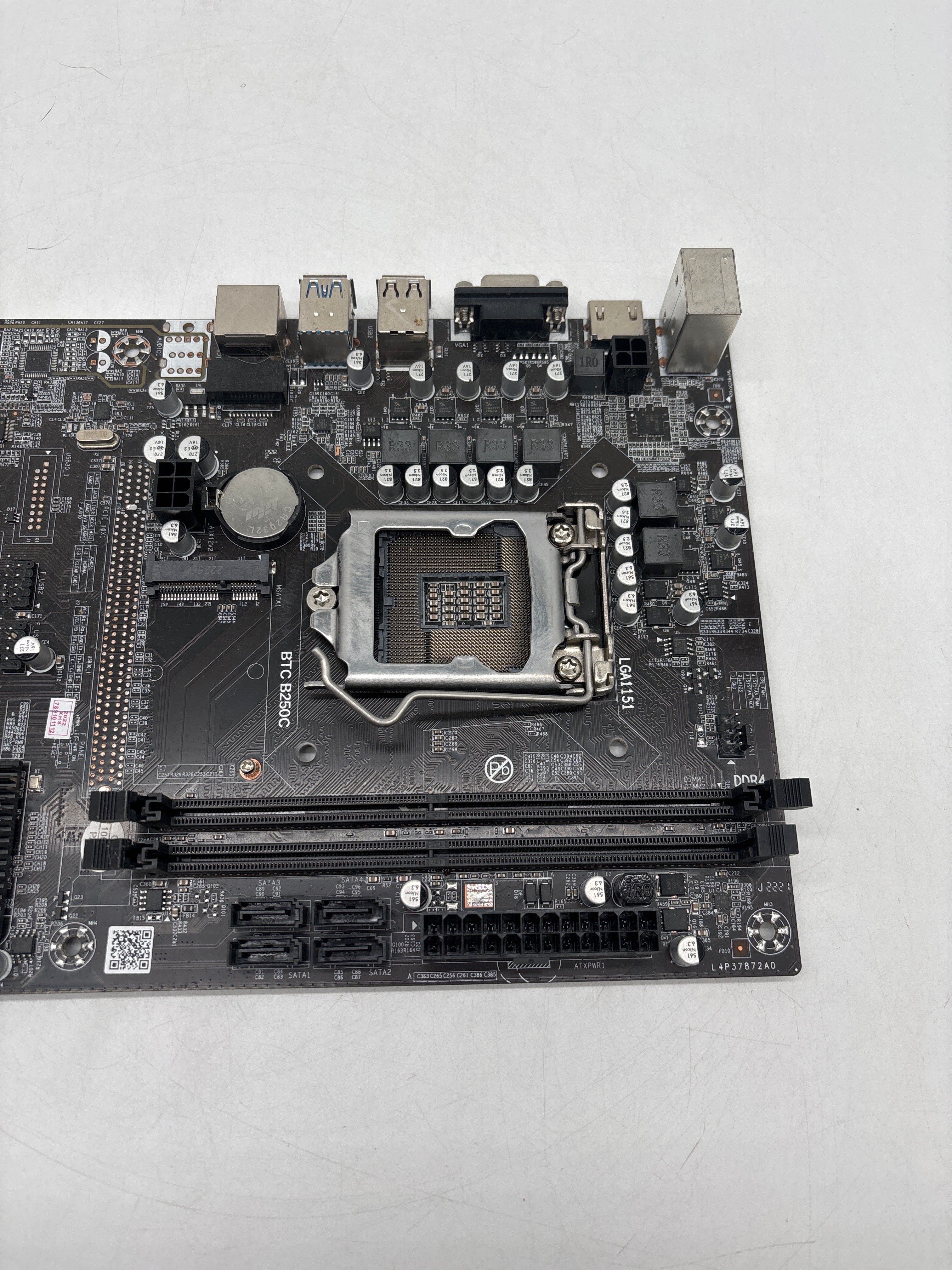Lot of 2 BTC B250C 12 USB Mining Motherboard For LGA 1151 DDR4 - Used