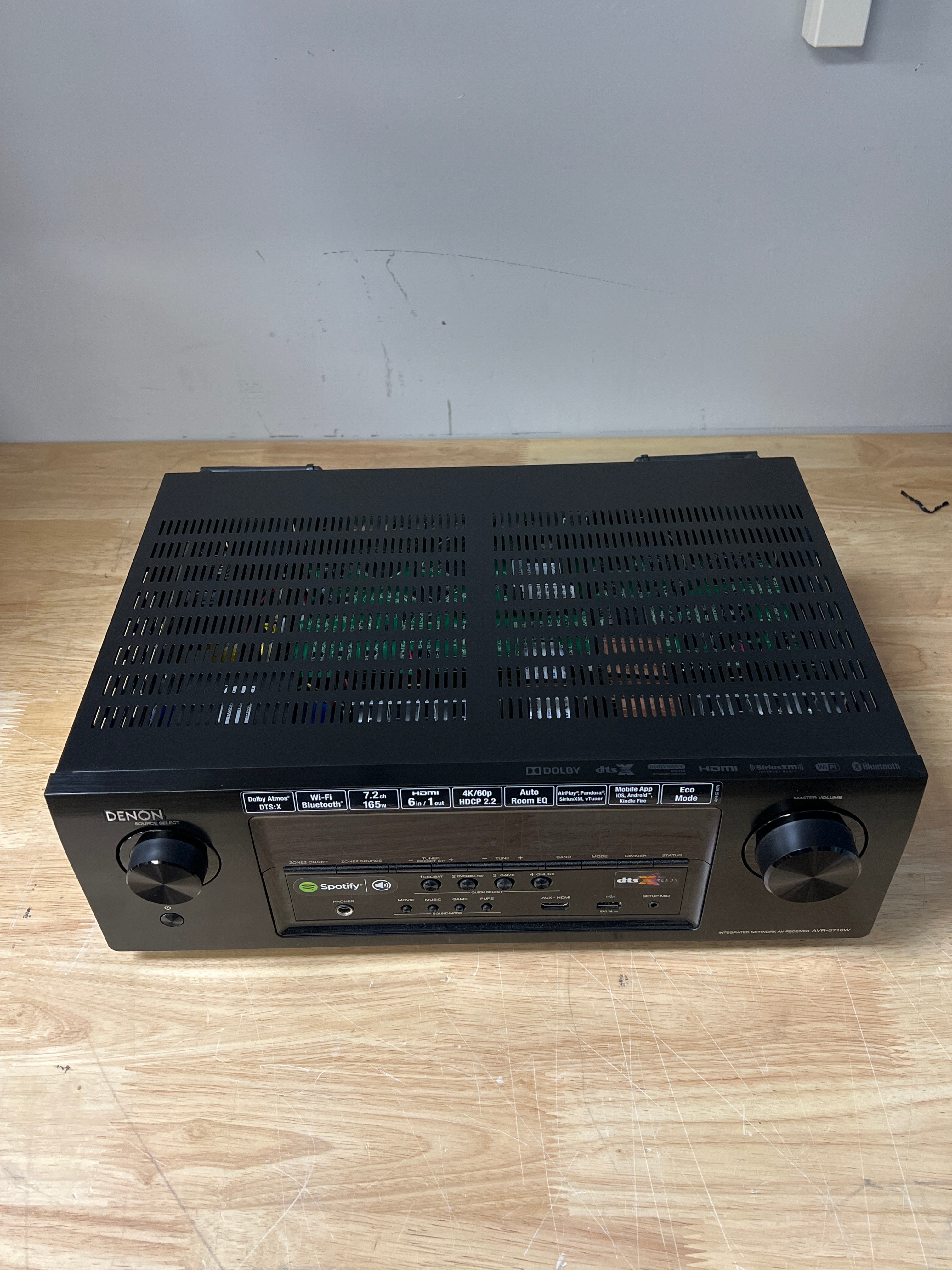 Denon AVR-S710W 7.2 Channel AV Receiver 4K WiFi Bluetooth AirPlay - New Open Box