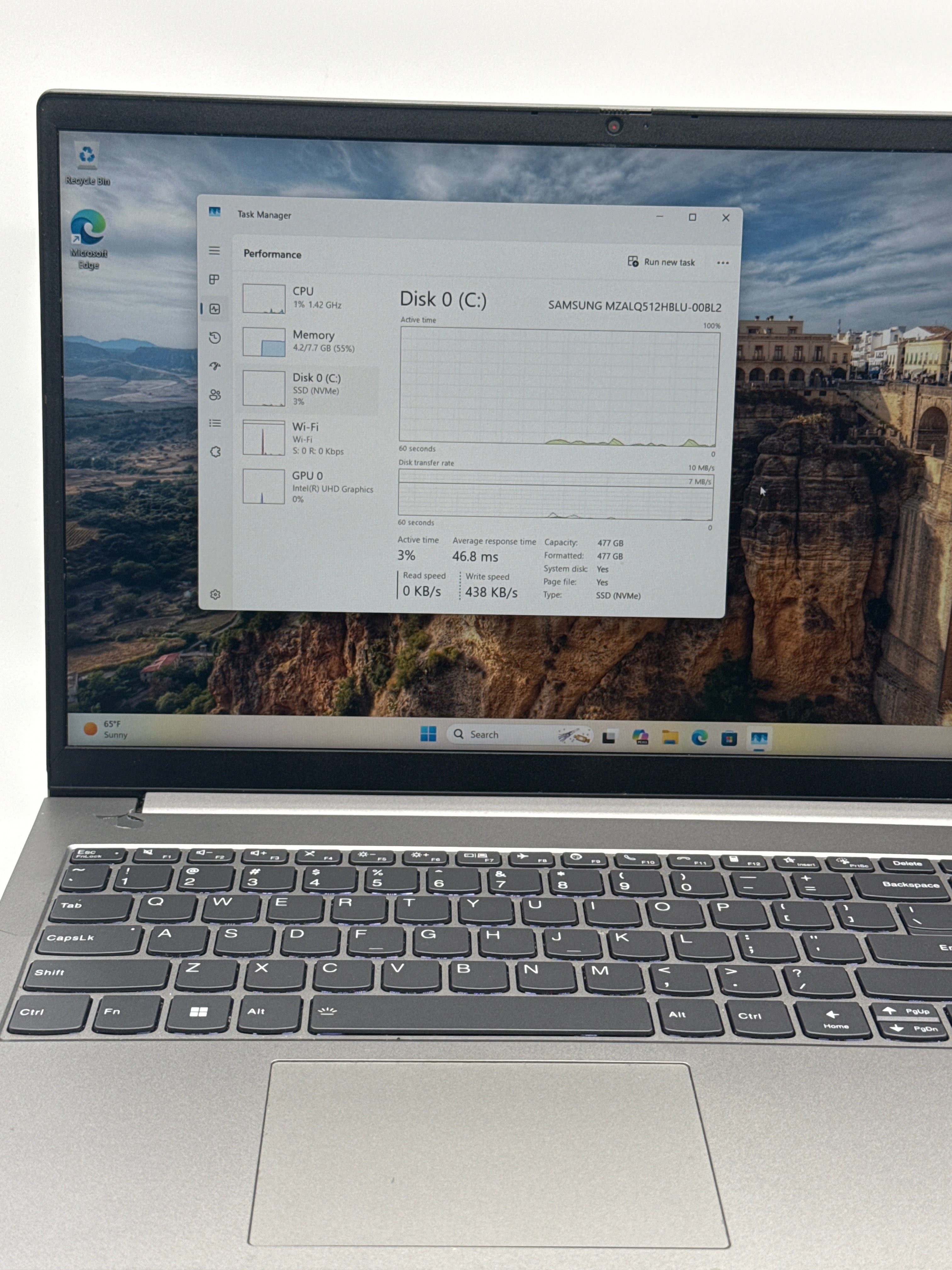 Lenovo ThinkBook 15 G4 IAP i7-1255U 8GB RAM 512GB SSD - For Parts (READ DESC)
