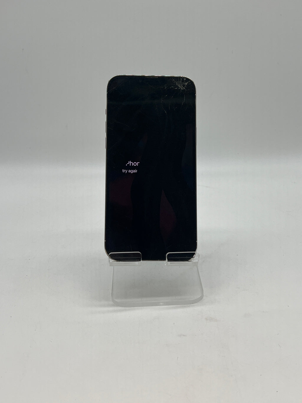 Apple iPhone 13 Pro Max 256GB AT&T White - Cracked Screen Bad LCD