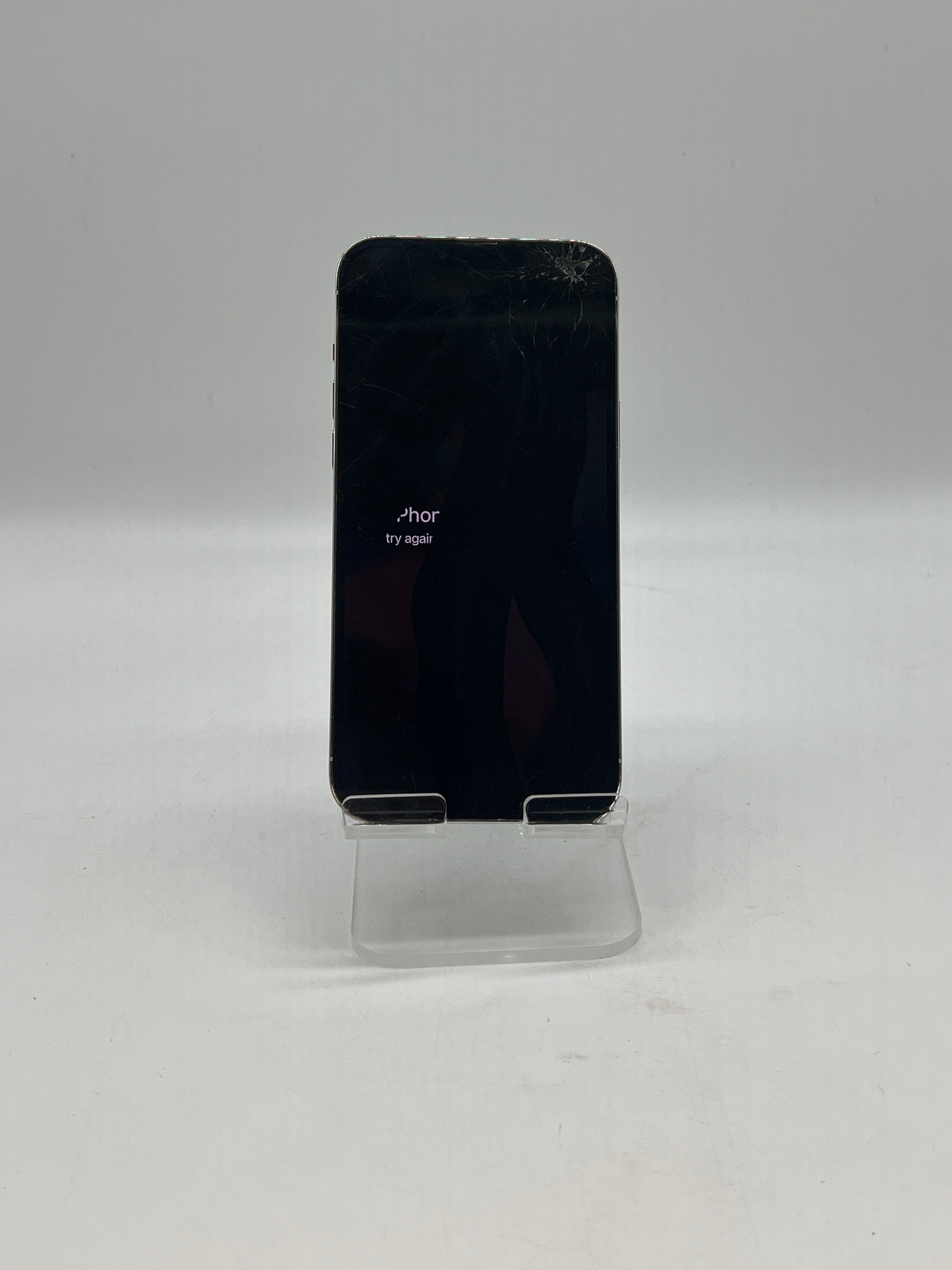 Apple iPhone 13 Pro Max 256GB AT&T White - Cracked Screen Bad LCD