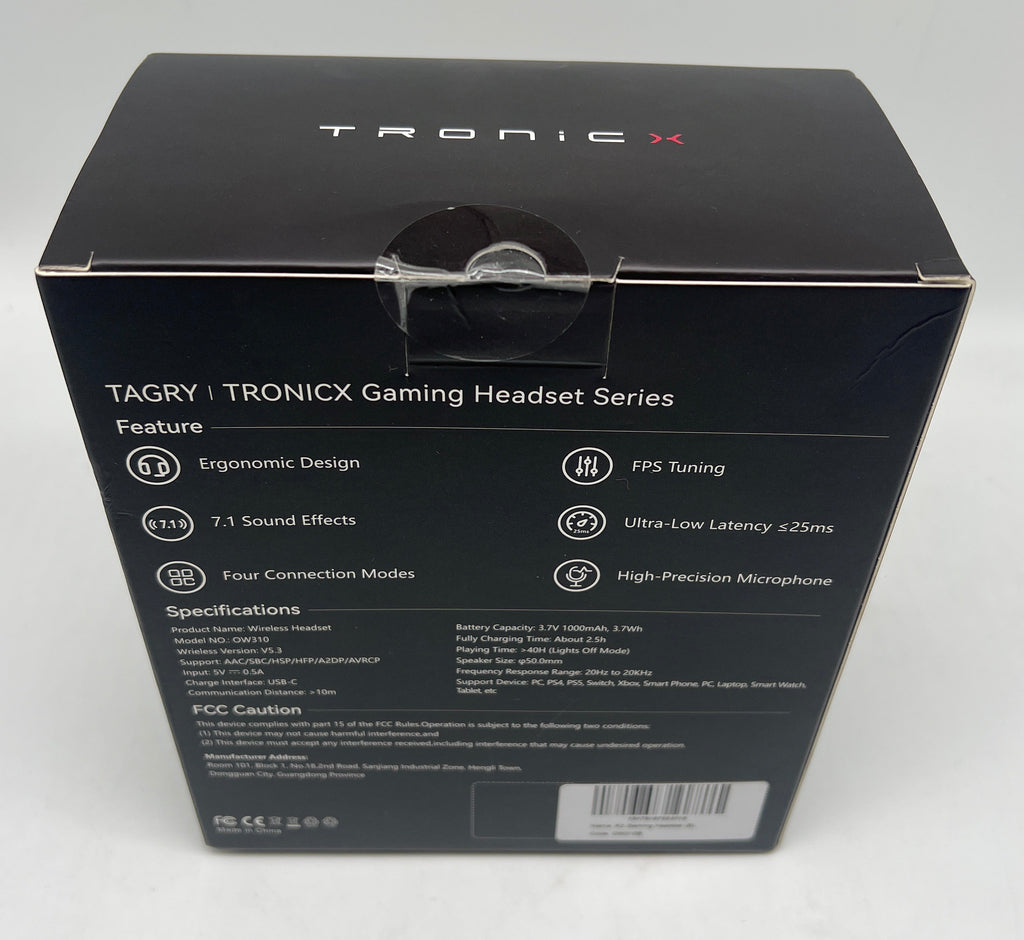 Tagry Tronicx K3 Wireless Gaming Headset - New In Box