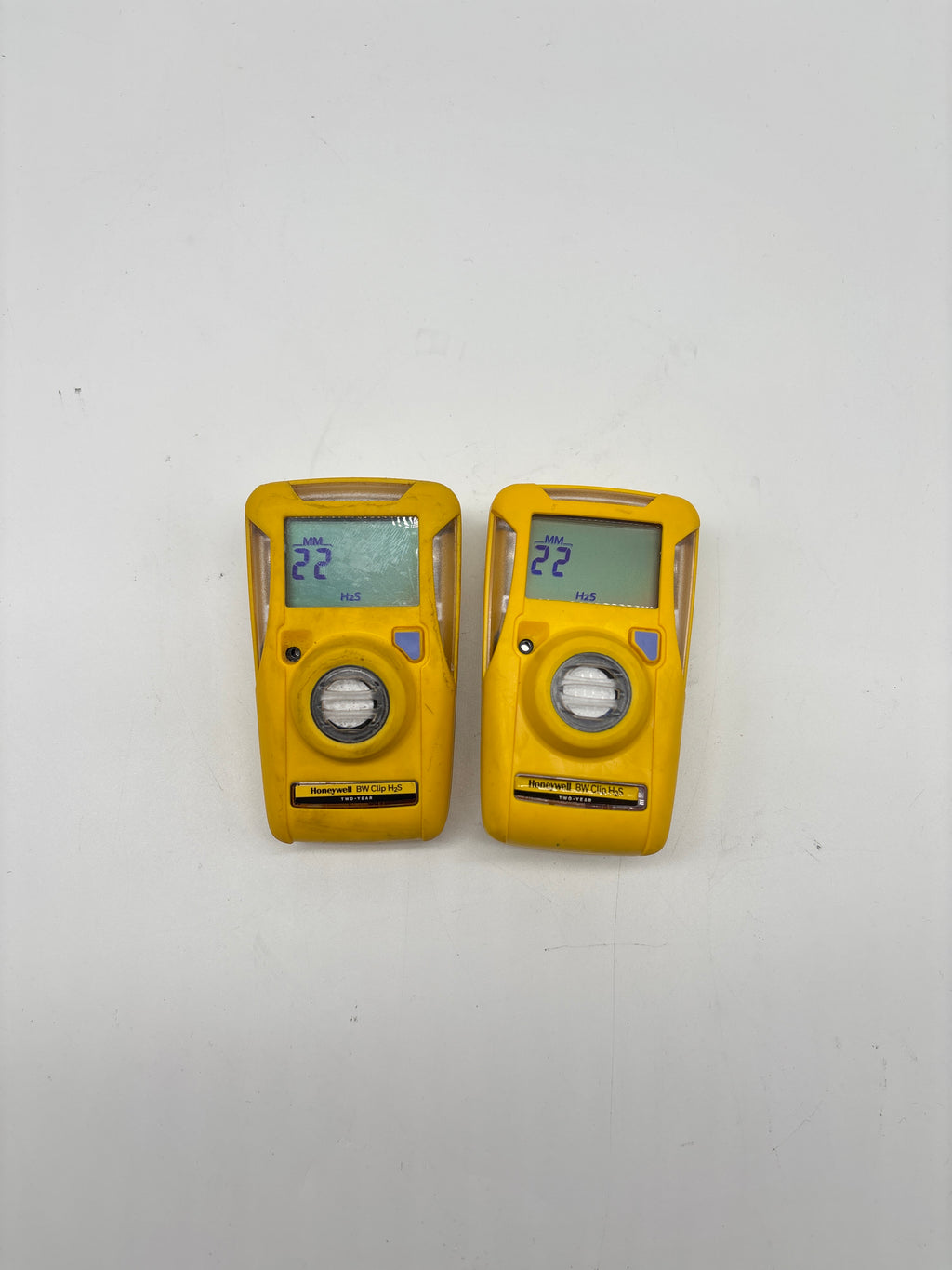 Honeywell BW Clip BWC2-H Single-Gas H2S Monitor Lot of 2 0-100 PPM - Used