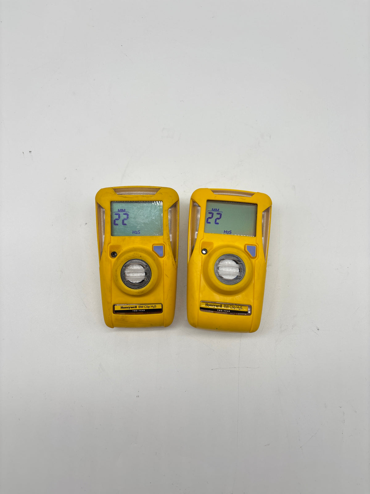 Honeywell BW Clip BWC2-H Single-Gas H2S Monitor Lot of 2 0-100 PPM - Used