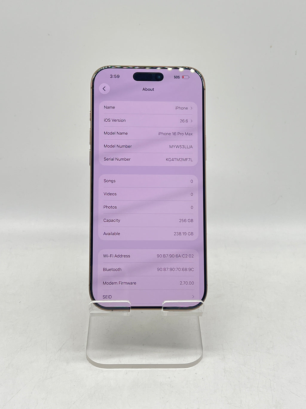 Apple iPhone 16 Pro Max 256GB Factory Unlocked - Used