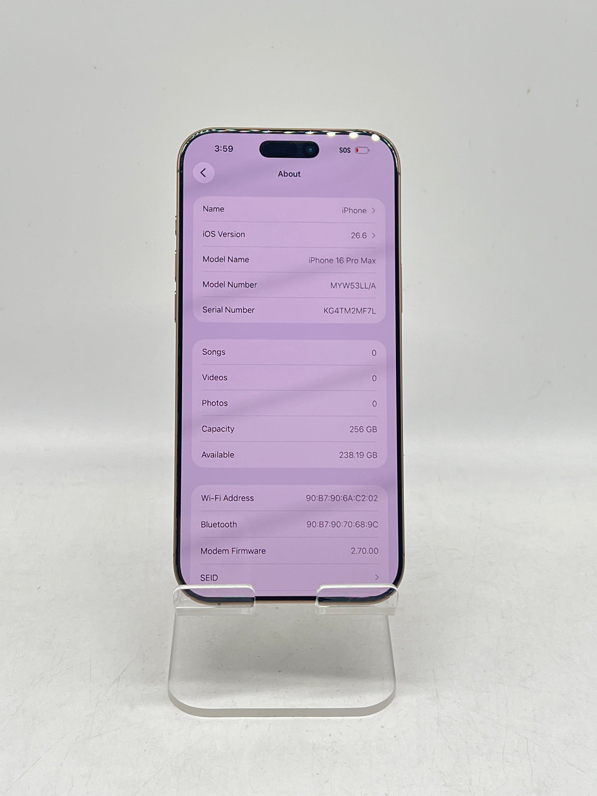 Apple iPhone 16 Pro Max 256GB Factory Unlocked - Used