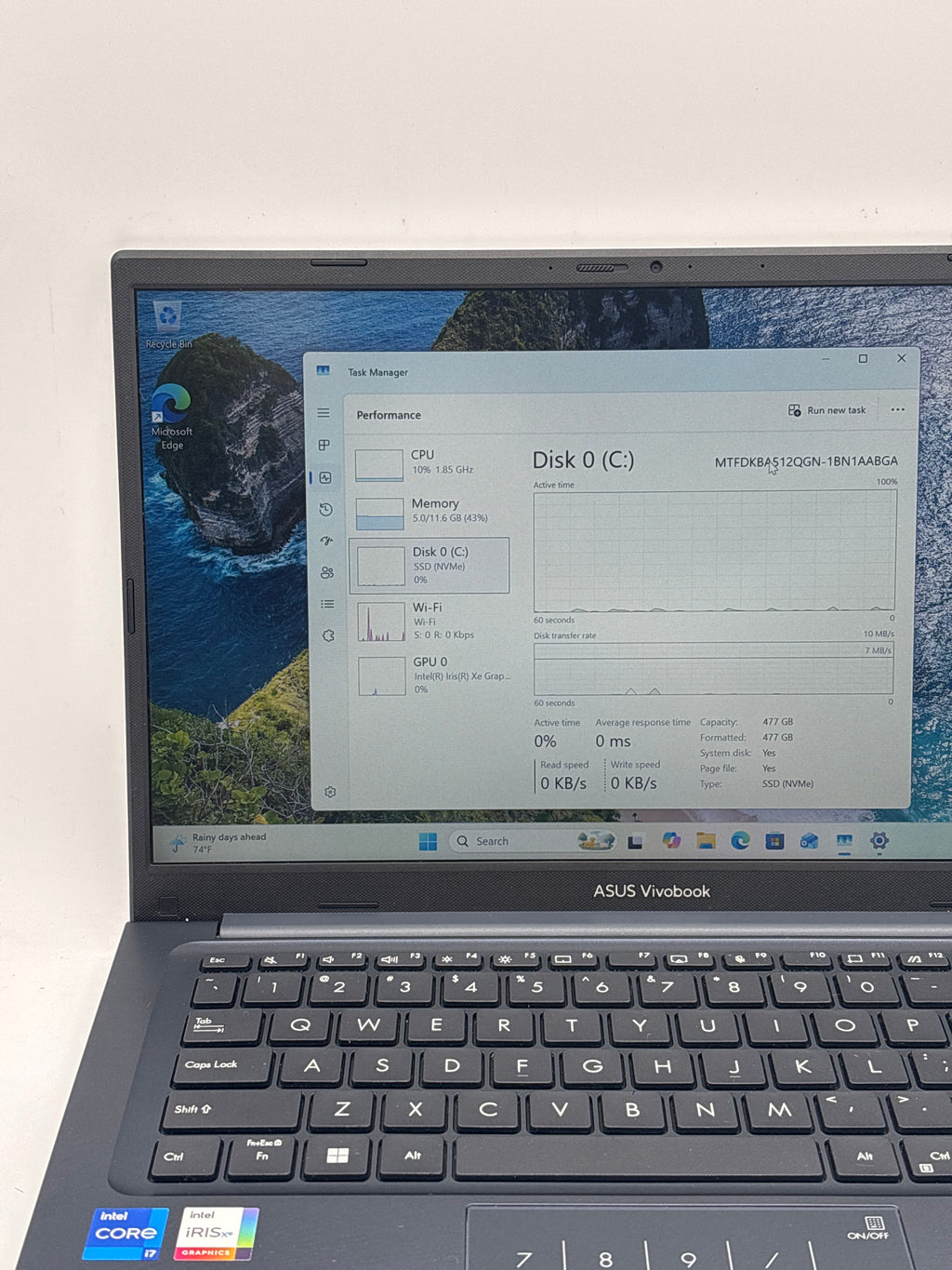 Asus Vivobook X1404VA i7-1355U 12GB RAM 512GB SSD