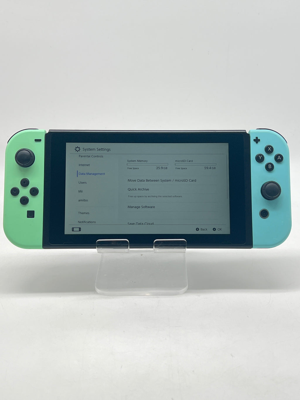 Nintendo Switch Animal Crossing Edition HAC-001(-01) 32GB + 64GB (SD Card)