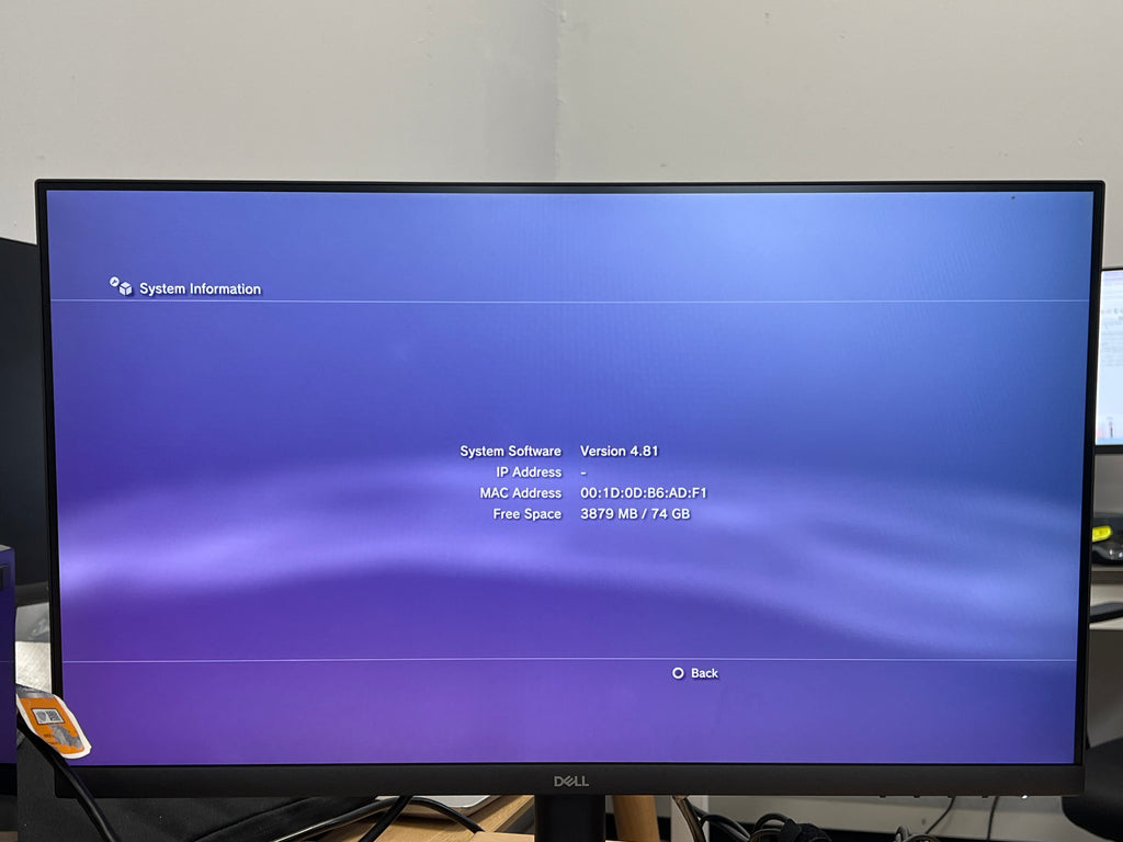 Sony PlayStation 3 CECHK01 80GB Black Console - For Parts
