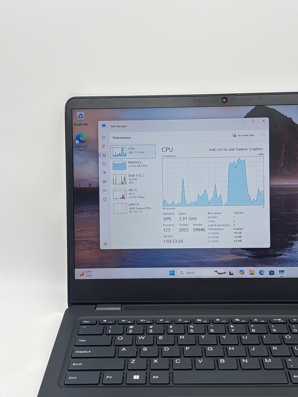 Lenovo 14w Gen 2 AMD 3015e 4GB RAM 128GB SSD