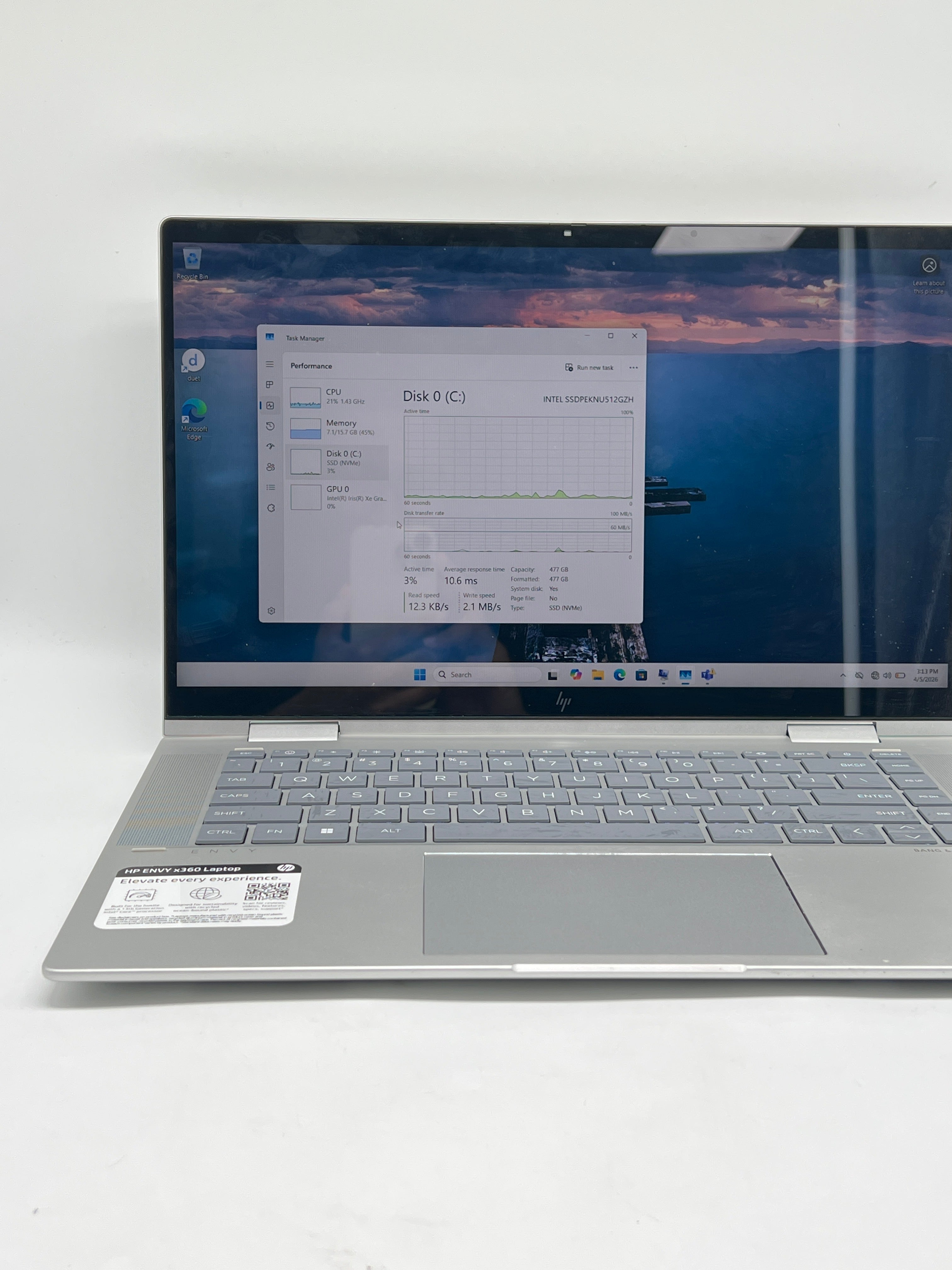 HP Envy x360 15-fe0053dx i7-1355U 16GB RAM 512GB SSD - Used
