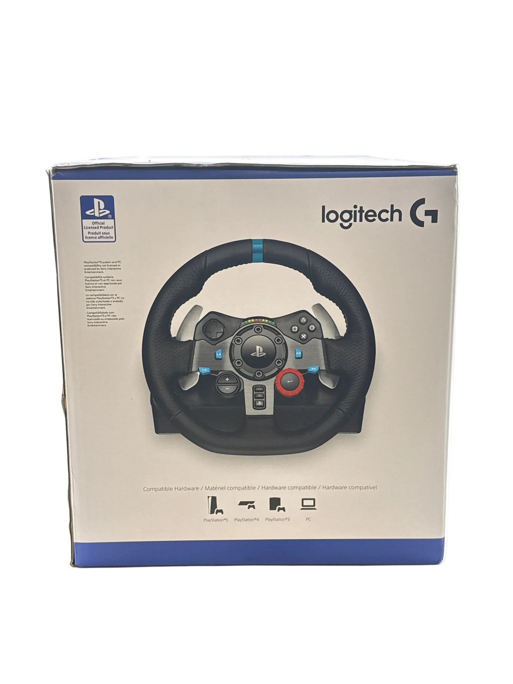 Logitech G29 Driving Force Racing Wheel with Pedals PS5 PS4 PC Black - New