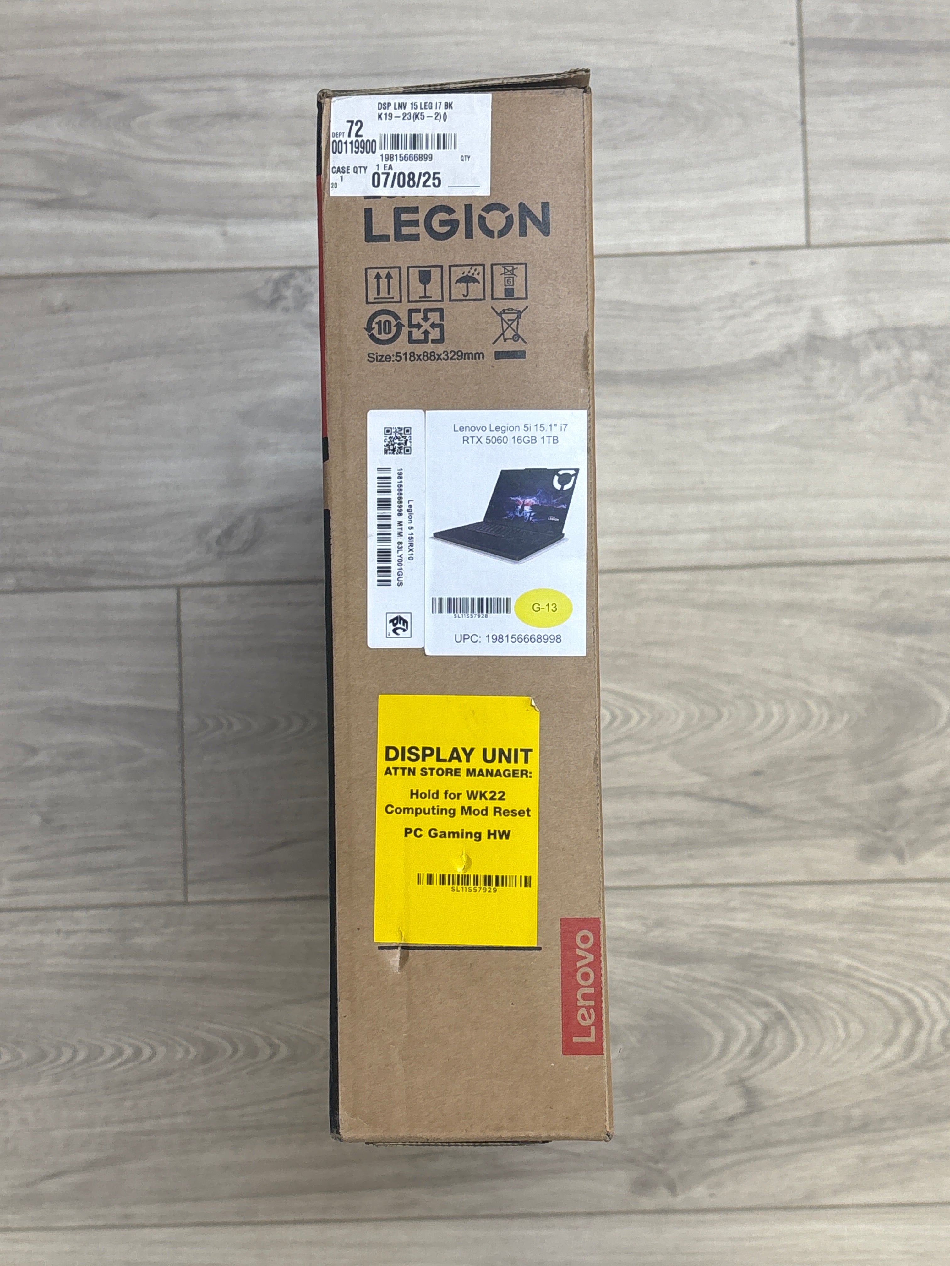 Lenovo Legion 5i 15IRX10 i7-14700HX 16GB RAM 1TB SSD RTX 5060 - Open Box