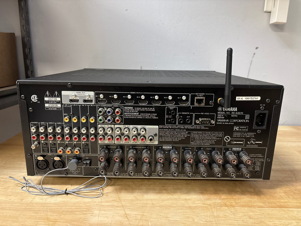 Yamaha AVENTAGE RX-A3070 9.2 Channel Dolby Atmos AV Receiver Black - Used