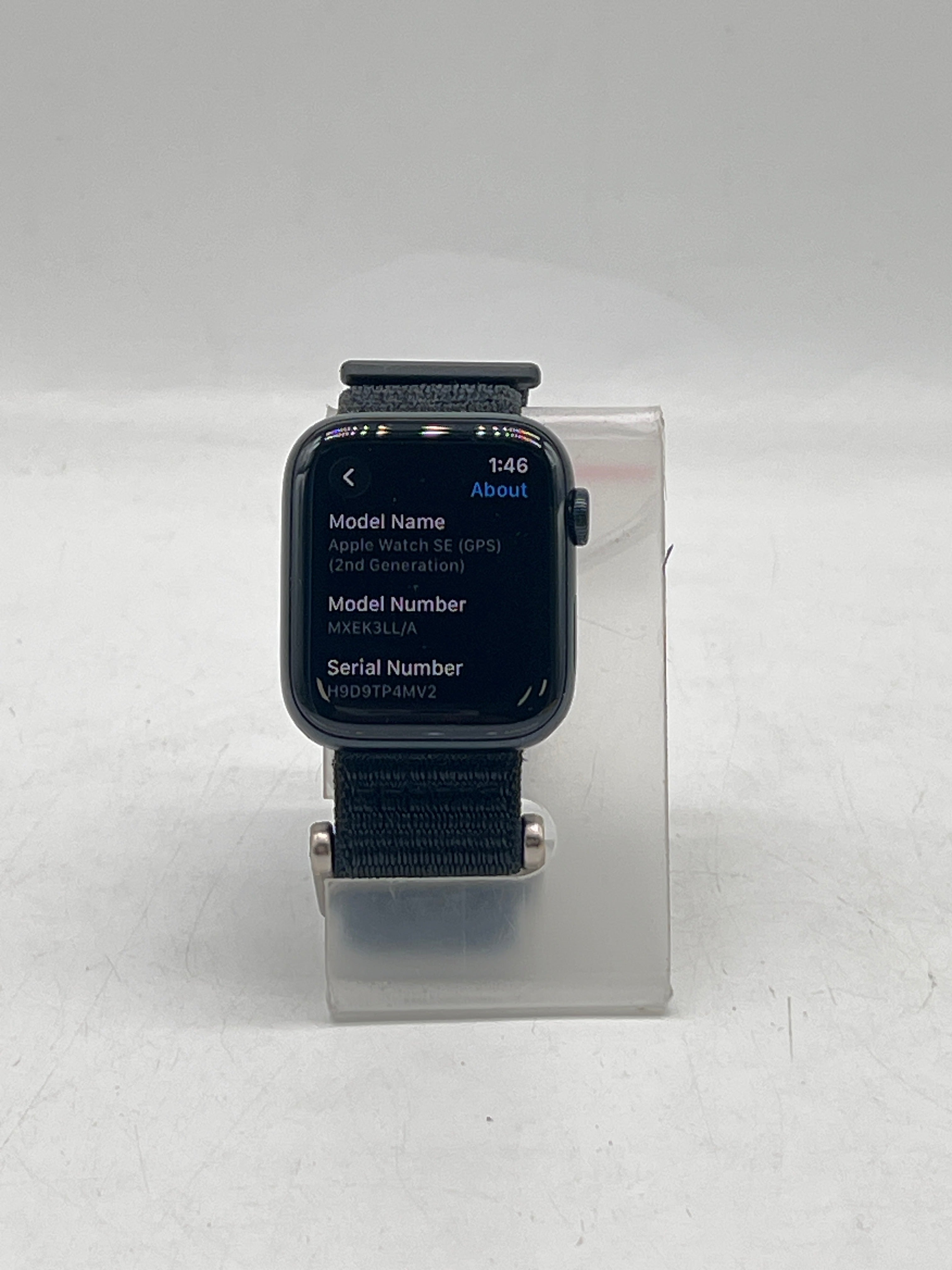 Apple Watch SE 2nd Gen A2723 44mm GPS Midnight Aluminum Sport Band - Used