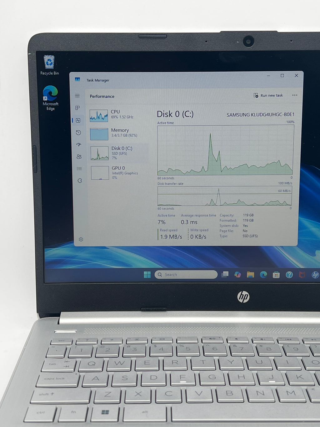HP 14-dq6011dx N150 4GB RAM 128GB SSD