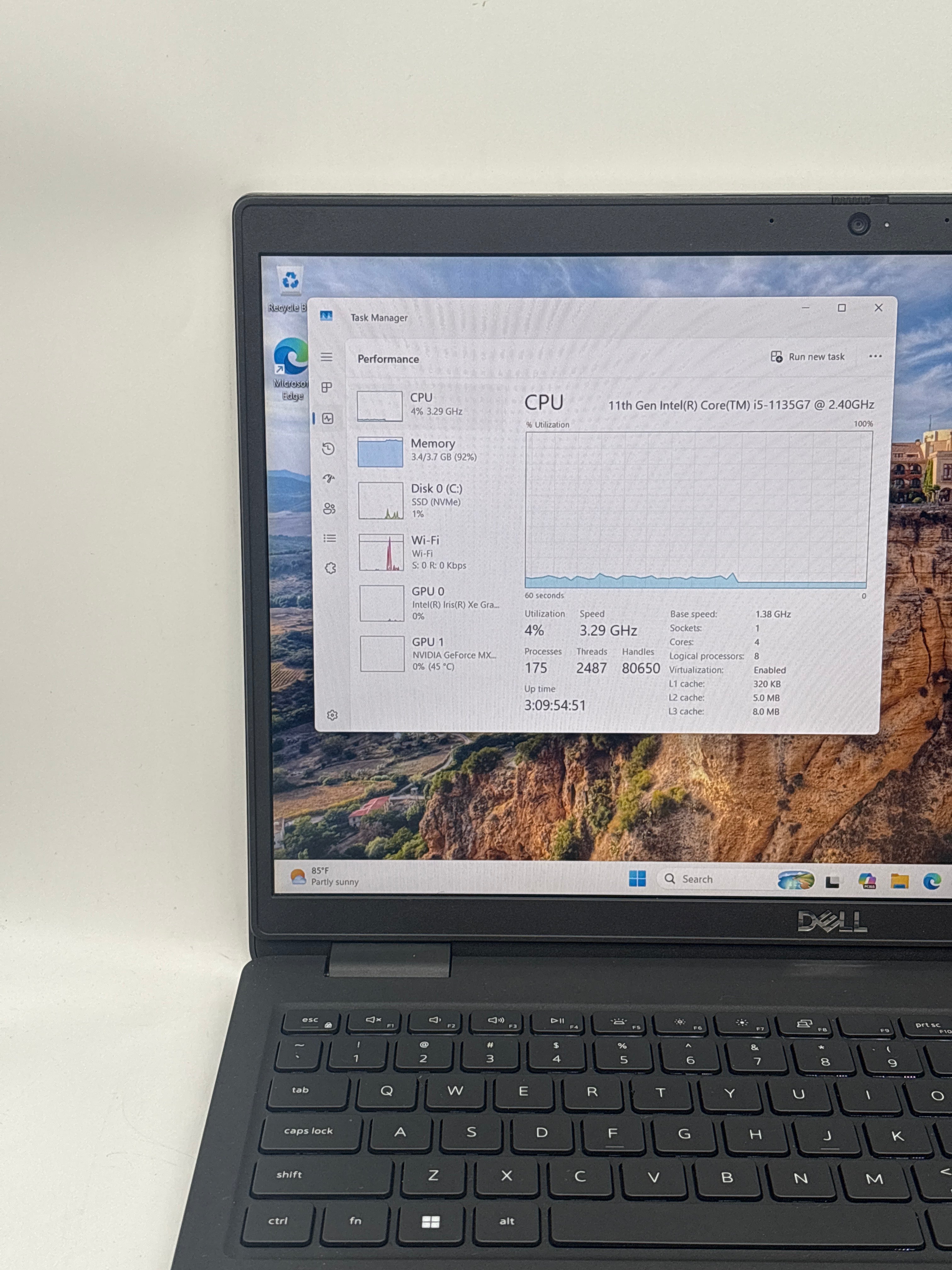 Dell Latitude 3520 15.6" Core i5-1135G7 4GB RAM 256GB SSD GeForce MX350 - Used