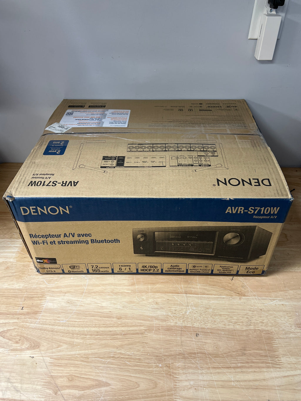 Denon AVR-S710W 7.2 Channel AV Receiver 4K WiFi Bluetooth AirPlay - New Open Box