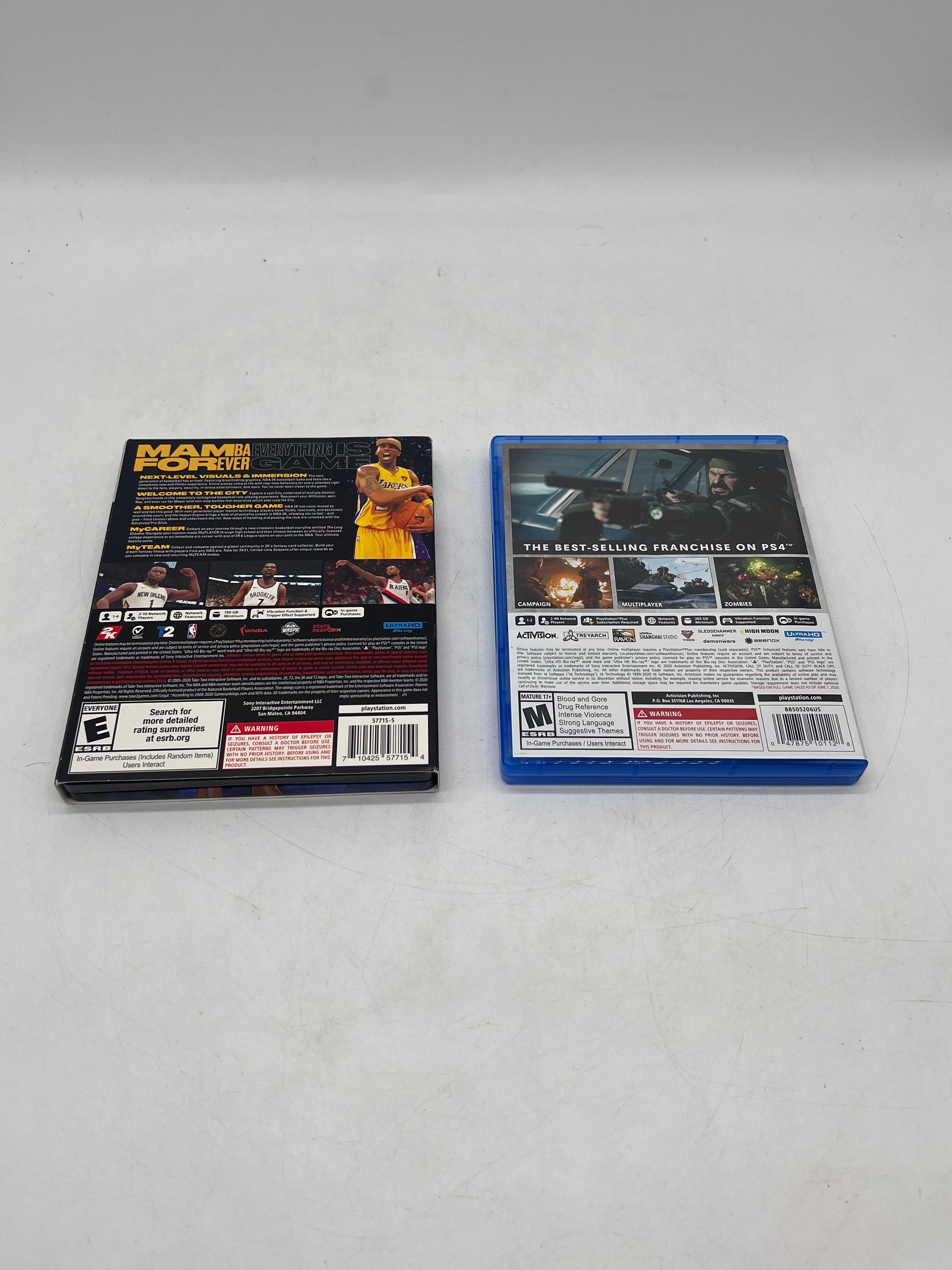 Lot of 2 PS5 Games – NBA 2K21 Mamba Forever Edition & Call of Duty Black Ops Cold War