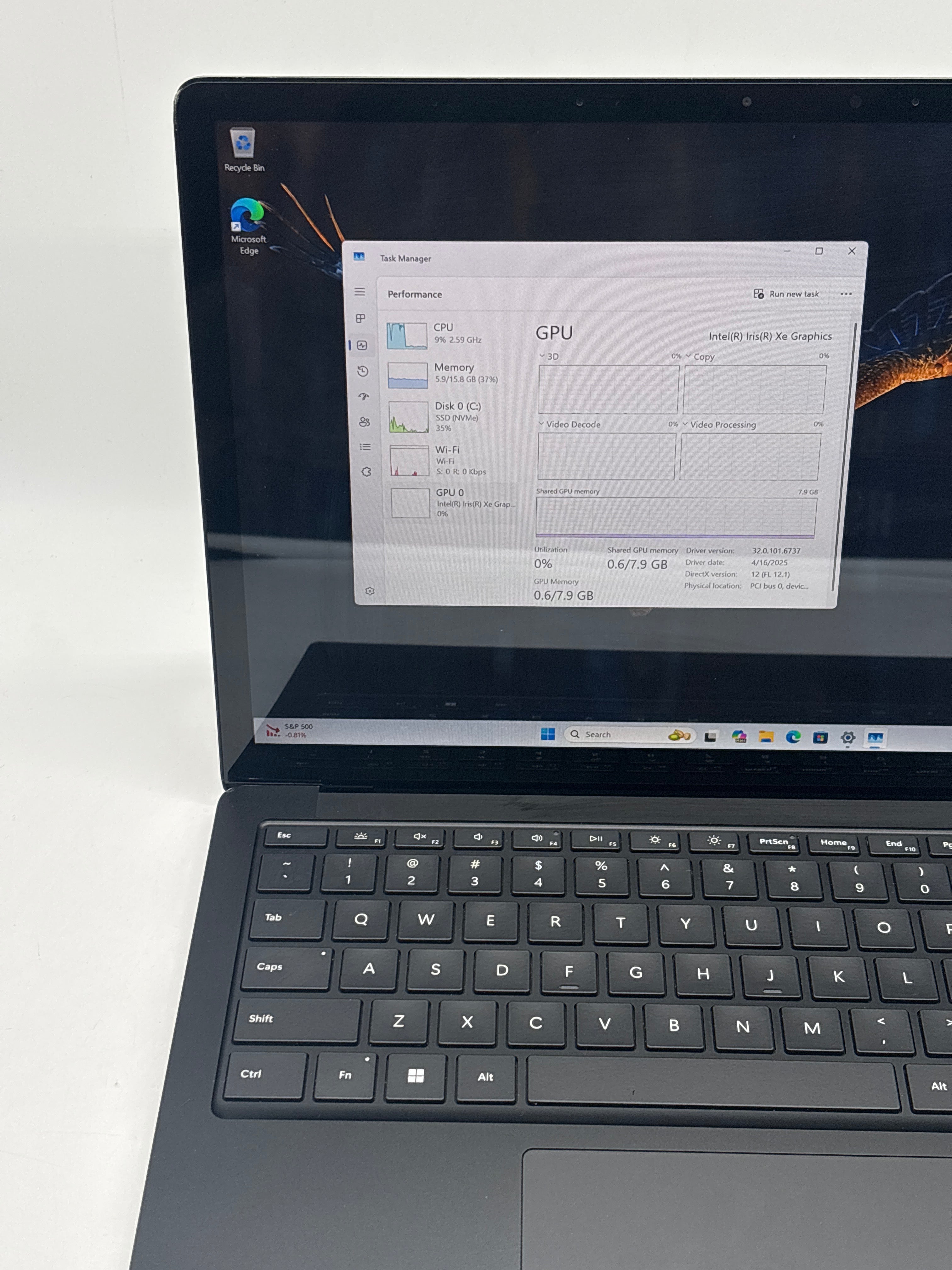 Microsoft Surface Laptop 5 1951 i5-1245U 16GB RAM 256GB SSD