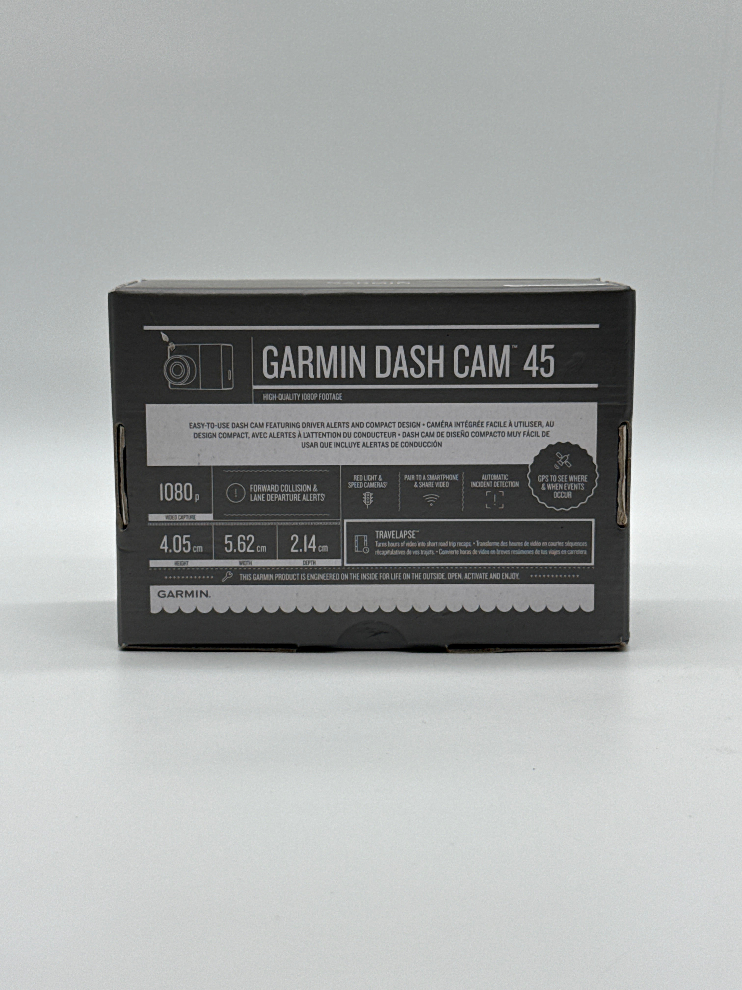 Garmin Dash Cam 45 1080p HD GPS Car Camera Wi-Fi  - New in Box