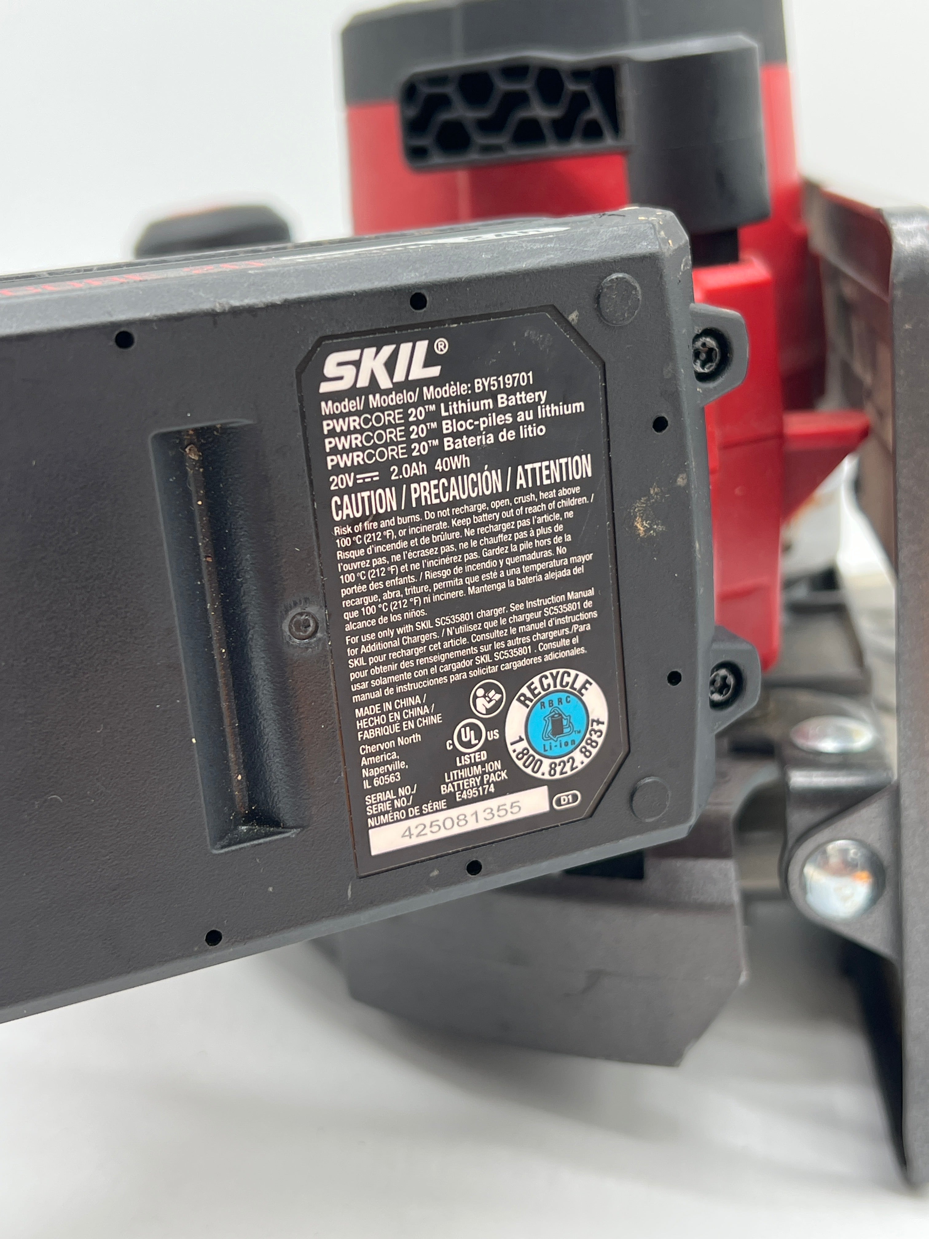 SKIL PWRCORE 20 CR540601 6-1/2 in 20V Only - Tested