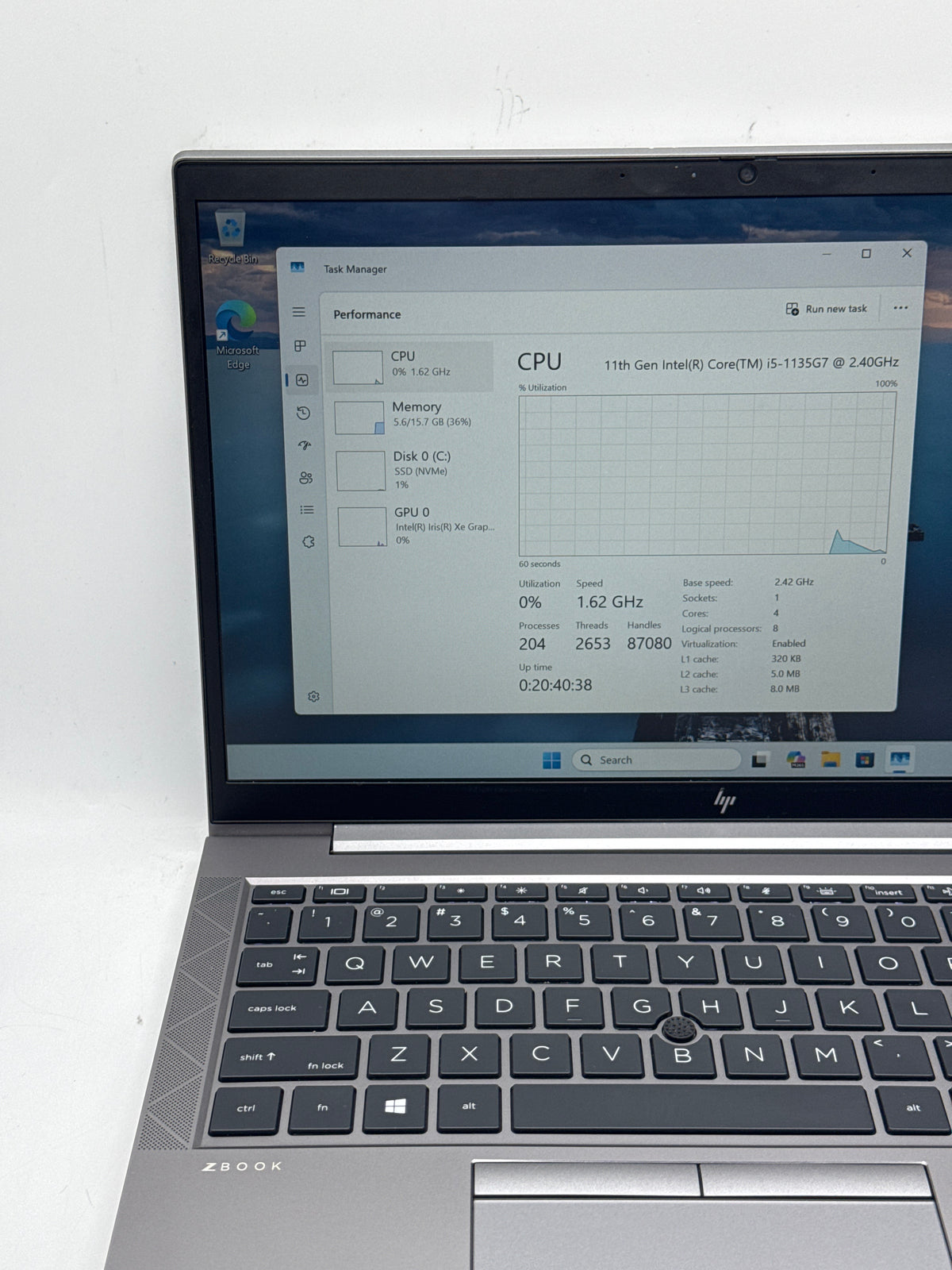 HP ZBook Firefly 14 G8 14" Intel Core i5-1135G7 16GB RAM 256GB SSD - READ